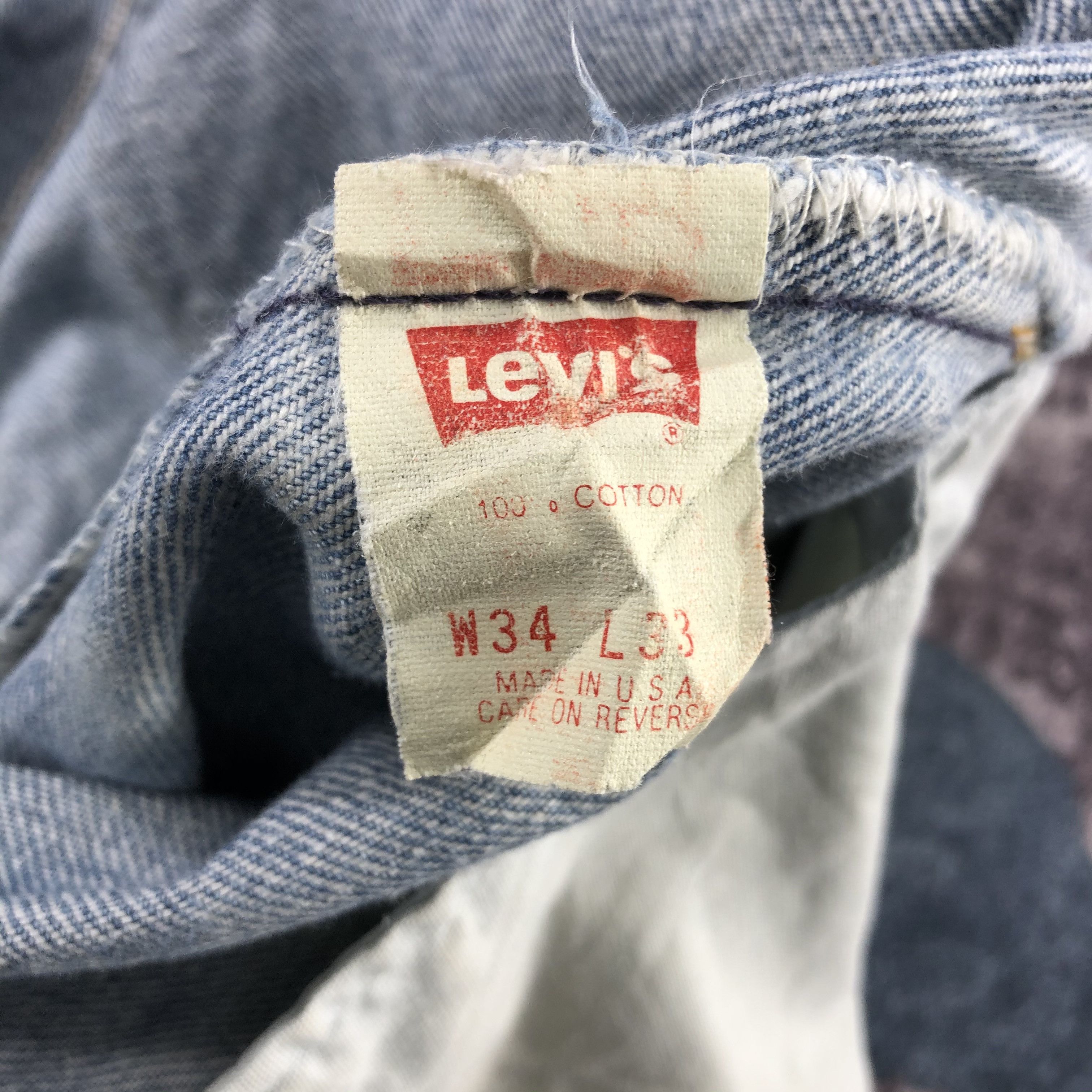 Levi's Vintage 90s Blue Wash Levis 501 Jeans-JM3035 Size US 32 / EU 48 - 14 Thumbnail