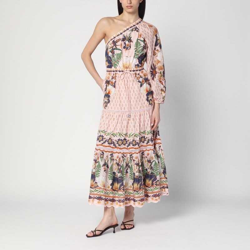 Farm Rio Farm Rio Dream Garden One-Shoulder Pink Dress | Grailed