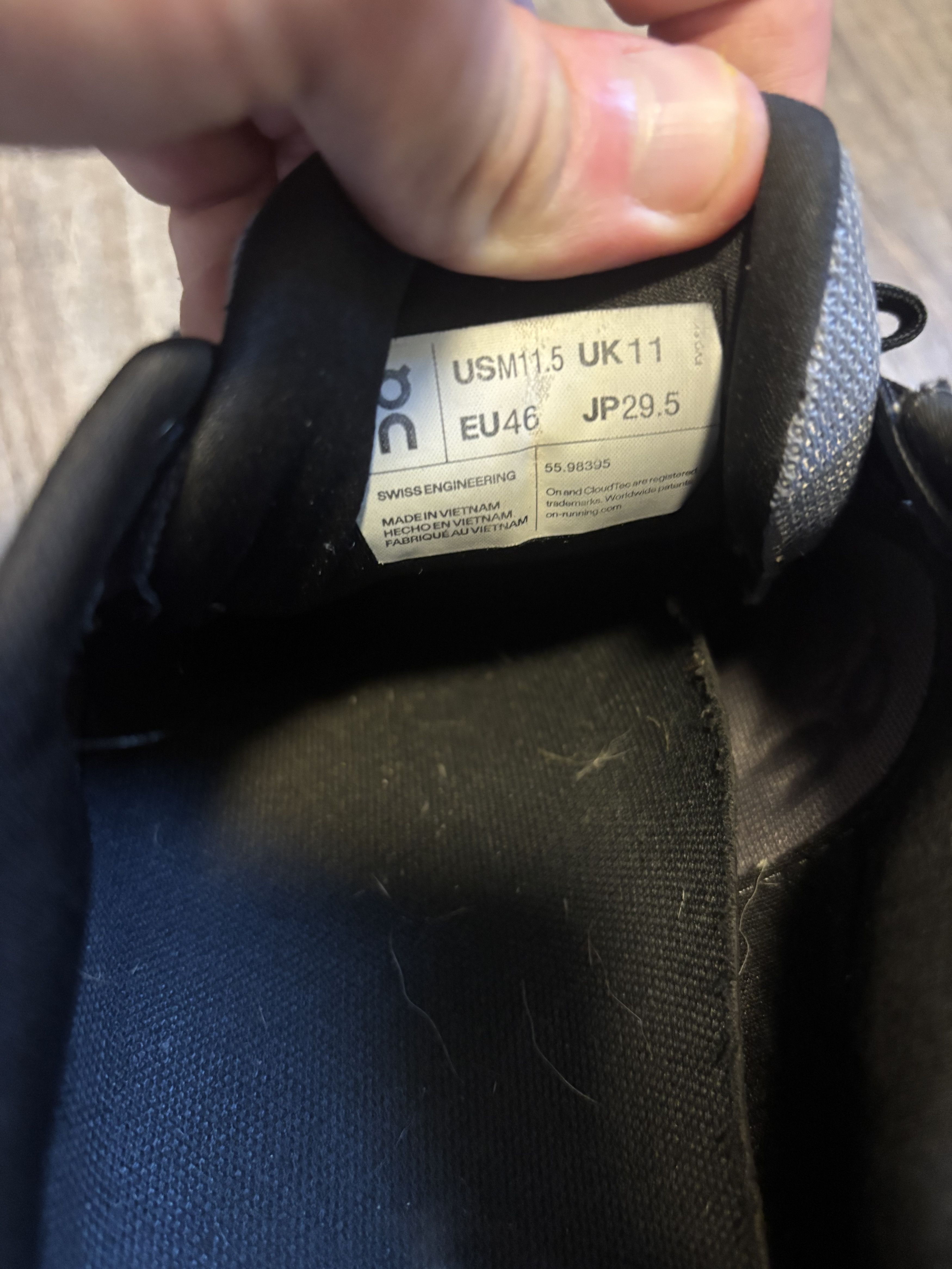 On On Cloud Cloudgo 'Black Shade' Lowtop Sneakers Size US 11.5 / EU 44-45 - 5 Thumbnail