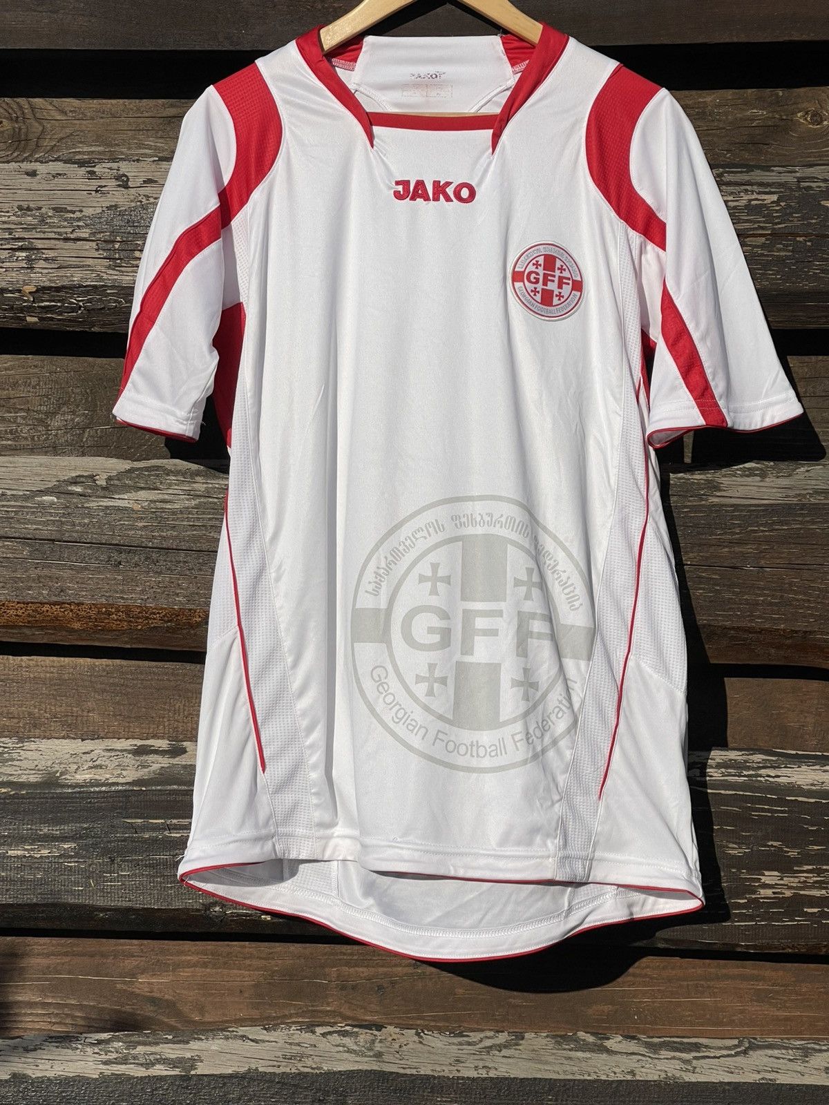 Vintage 2008 Very Rare Jako Georgia Home Jersey Soccer Vintage Size US XL / EU 56 / 4 - 3 Thumbnail