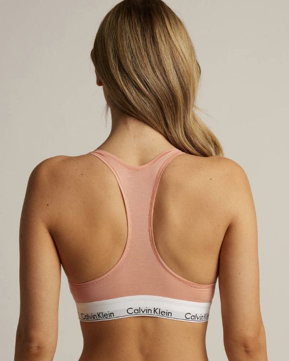 Calvin Klein Calvin Klein CK Unlined Bralette Coral Almond ( M ) Size M / US 6-8 / IT 42-44 - 2 Thumbnail