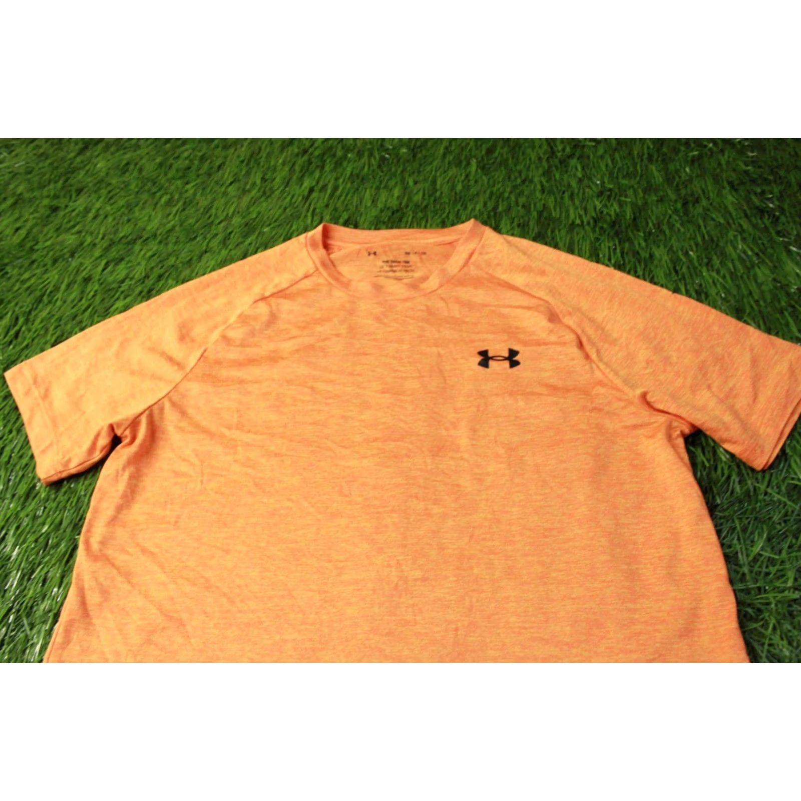 Under Armour Under Armour Tech 2022 Original Men Training Compression Shirt Jersey S Orange Short Sleeve Crew Neck T-Shirt 100% Polyester Size US S / EU 44-46 / 1 - 2 Thumbnail