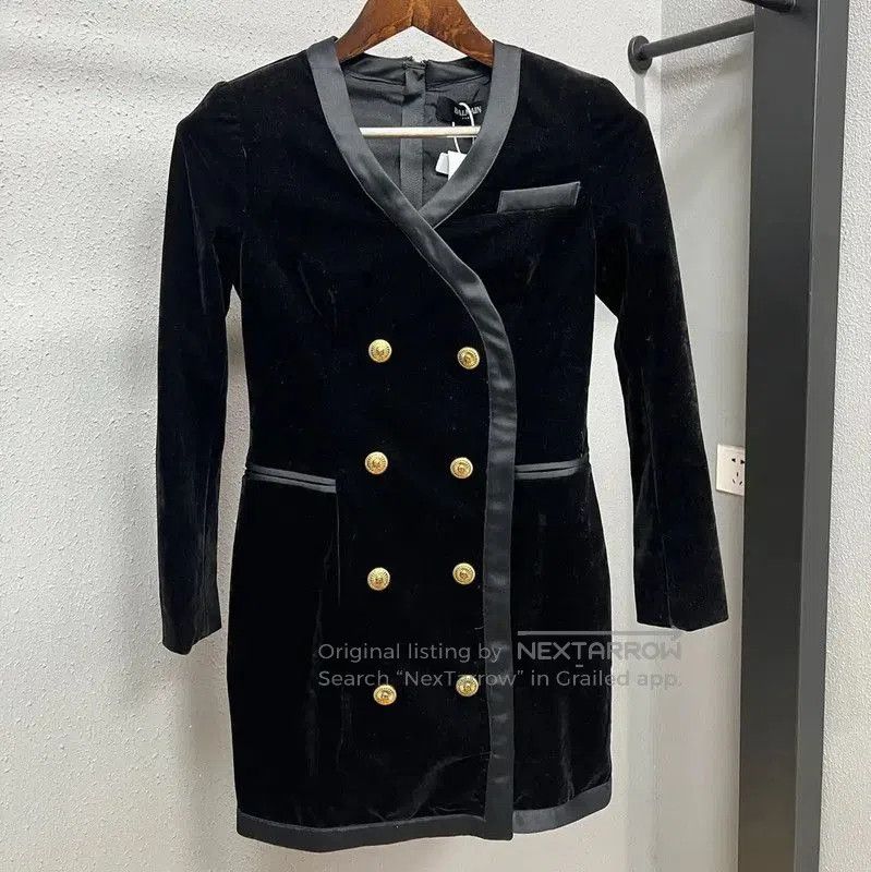 Balmain Balmain Black Women's Dress Size S . Size S / US 4 / IT 40 - 1 Thumbnail