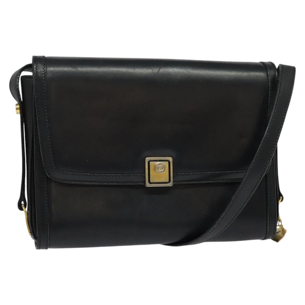 Gucci GUCCI Shoulder Bag Leather Black Gold Size ONE SIZE - 1 Thumbnail