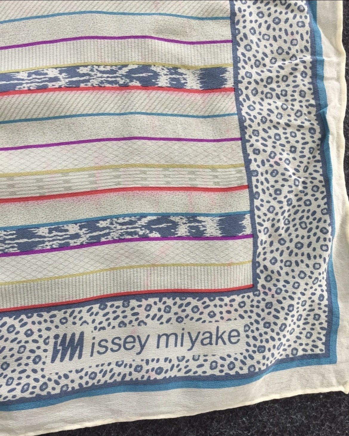 Issey Miyake OG 80s Issey Miyake Multicolor Silk Handkerchief Size ONE SIZE - 4 Thumbnail