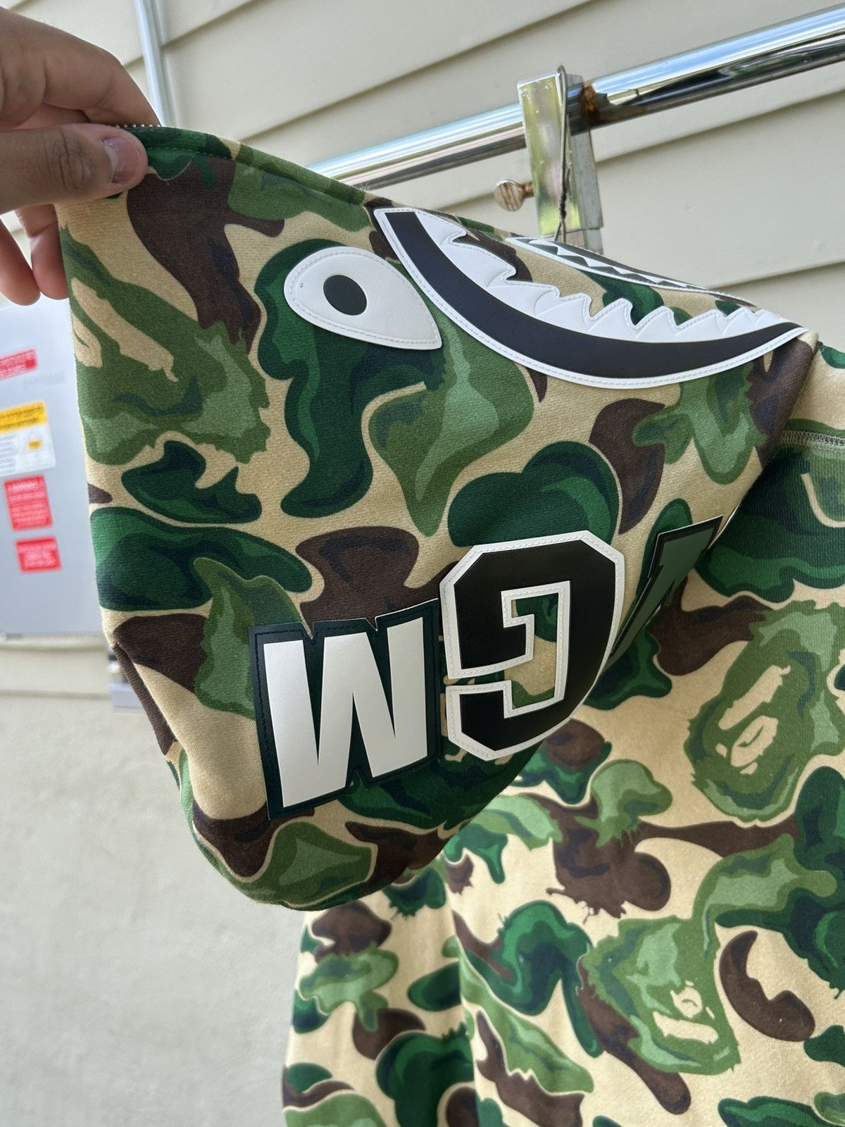 Bape Bape Art Patch shark hoodie Size US XL / EU 56 / 4 - 9 Thumbnail