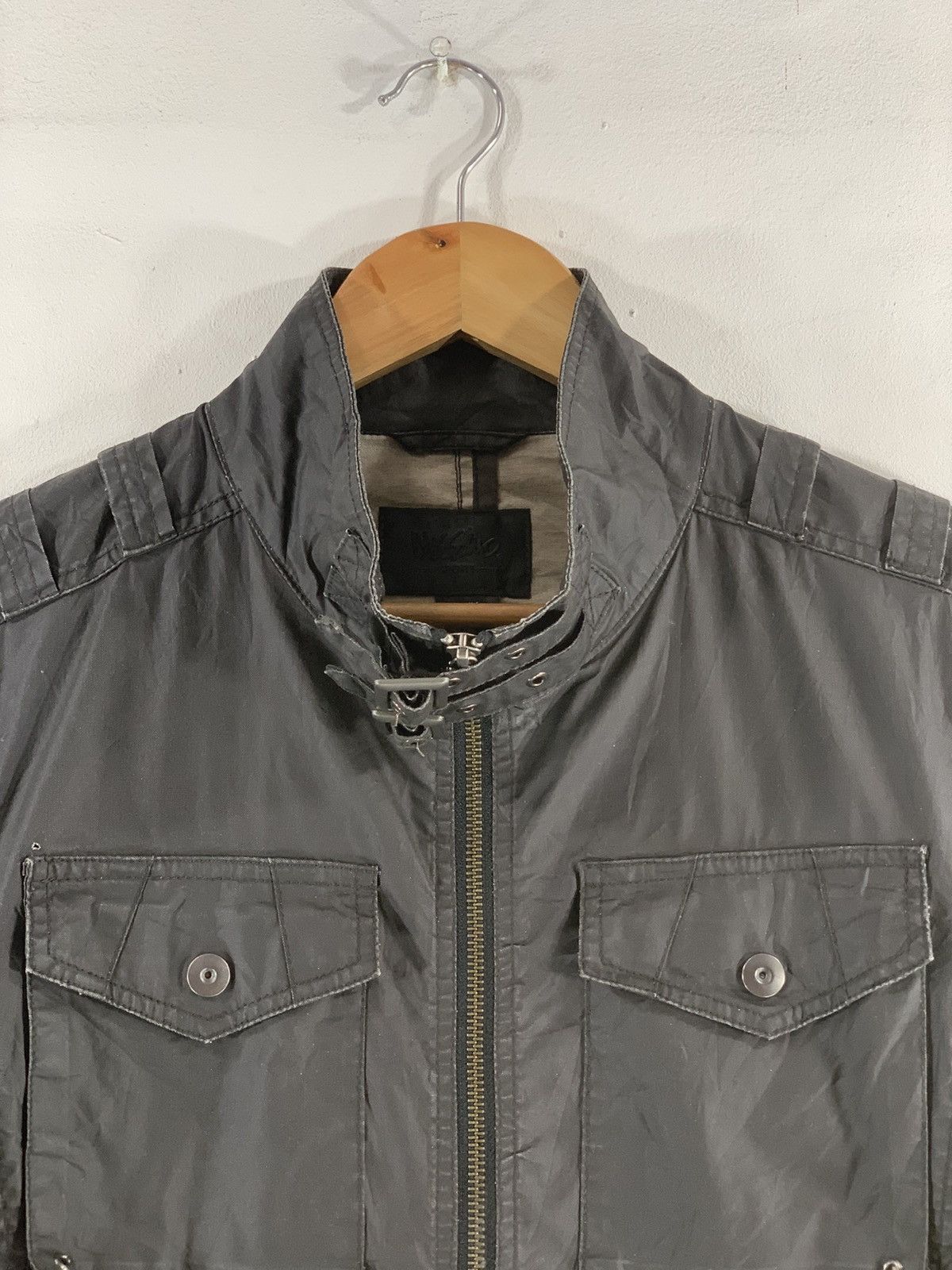 Mossimo Mossimo Sport Waxed Bikers Racing Jacket Size US M / EU 48-50 / 2 - 3 Thumbnail