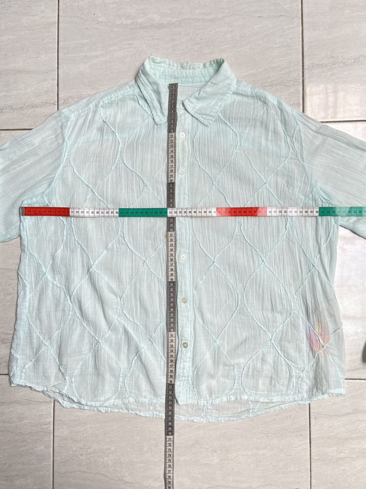 Issey Miyake PLANTATION Green Shirt Size US XL / EU 56 / 4 - 2 Thumbnail