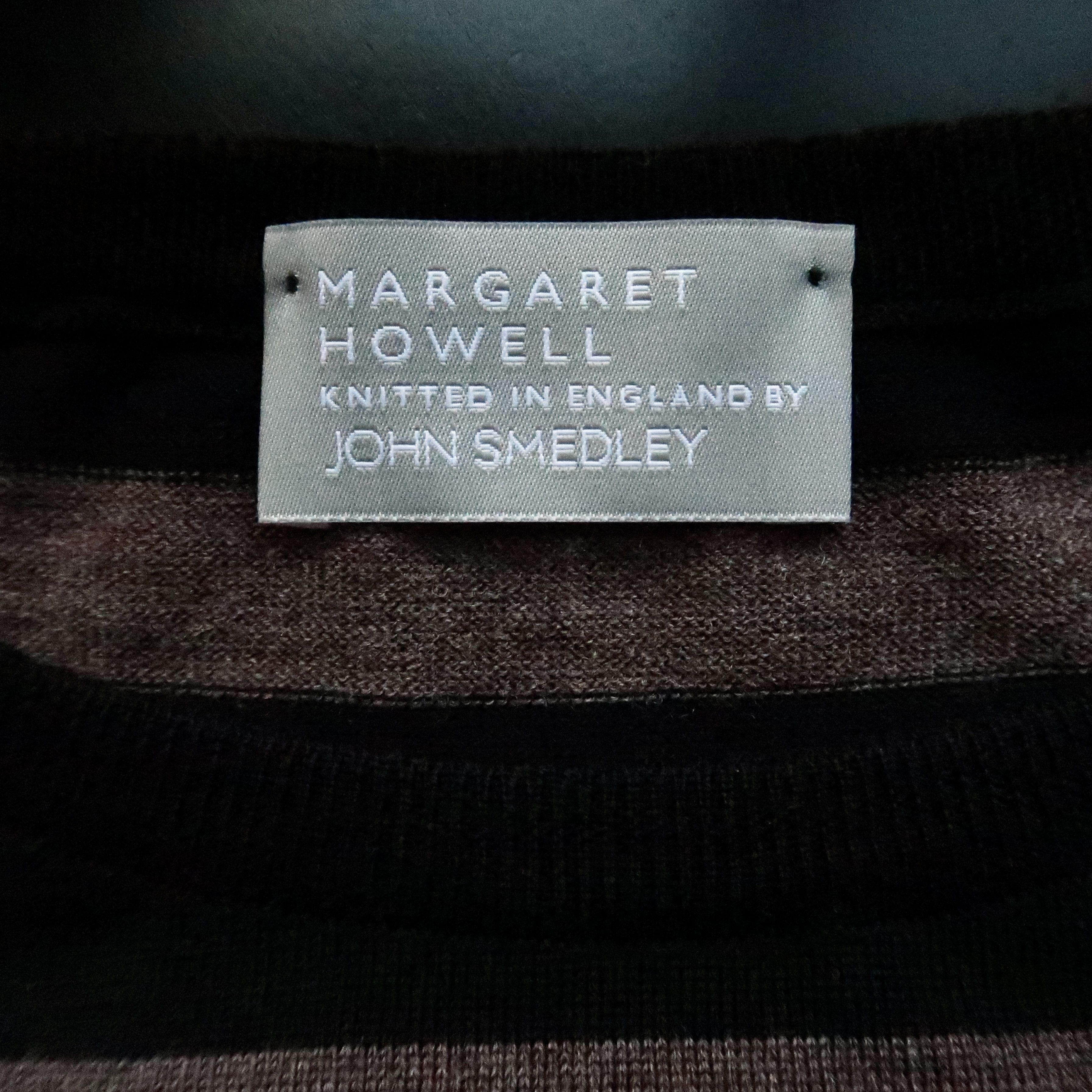 John Smedley MHL x John Smedley striped fine merino wool sweater/jumper Size US L / EU 52-54 / 3 - 9 Thumbnail