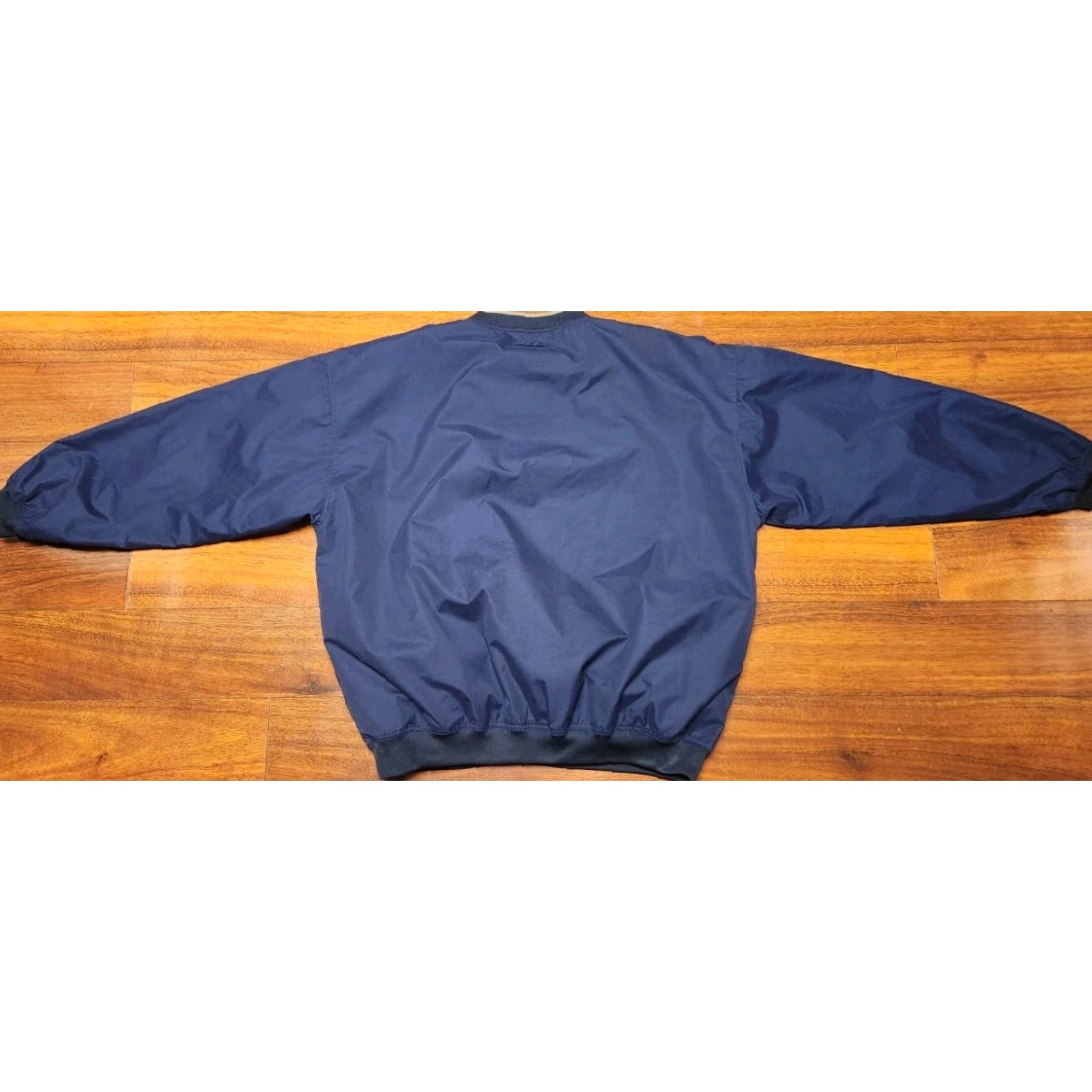 Big Dogs BIG DOGS Jacket Mens L Large Blue V Neck Windbreaker Pullover Lined Vintage Jacket Size US L / EU 52-54 / 3 - 6 Thumbnail