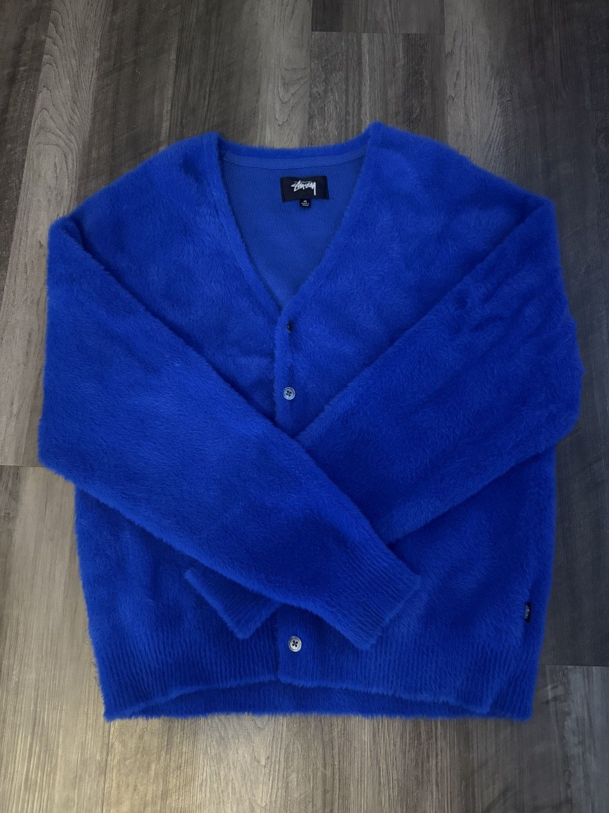 Stussy Stussy Shaggy Cardigan Royal Blue Size US M / EU 48-50 / 2 - 1 Thumbnail