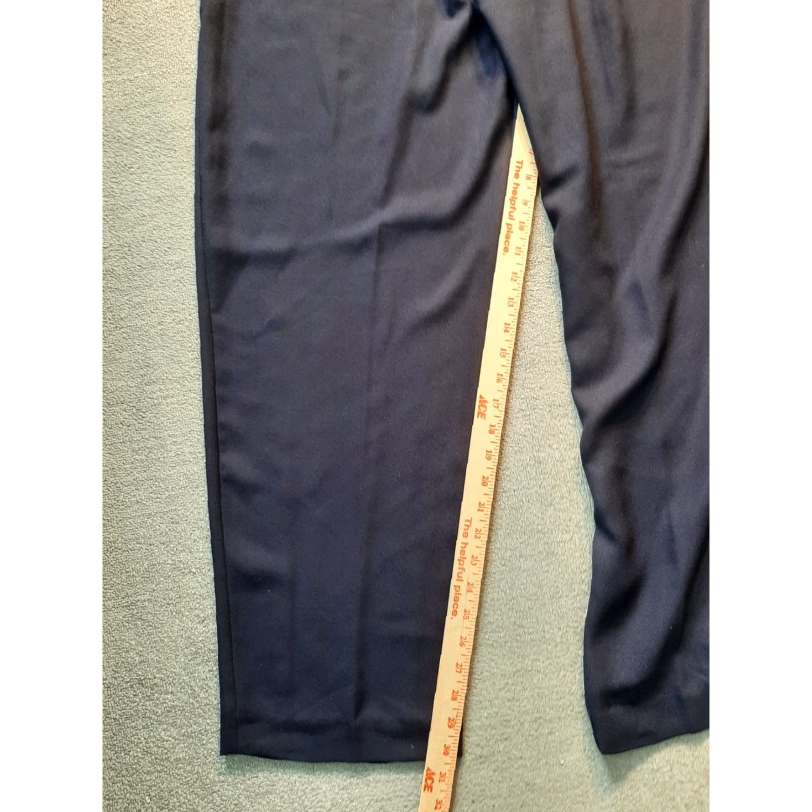 Vintage VINTAGE Leslie Fay Dress Pants Size 16 Blue Stretch Bootcut Regular Women Pants 16 Blue Dress Pants Size 38" / US 16 / IT 52 - 2 Thumbnail