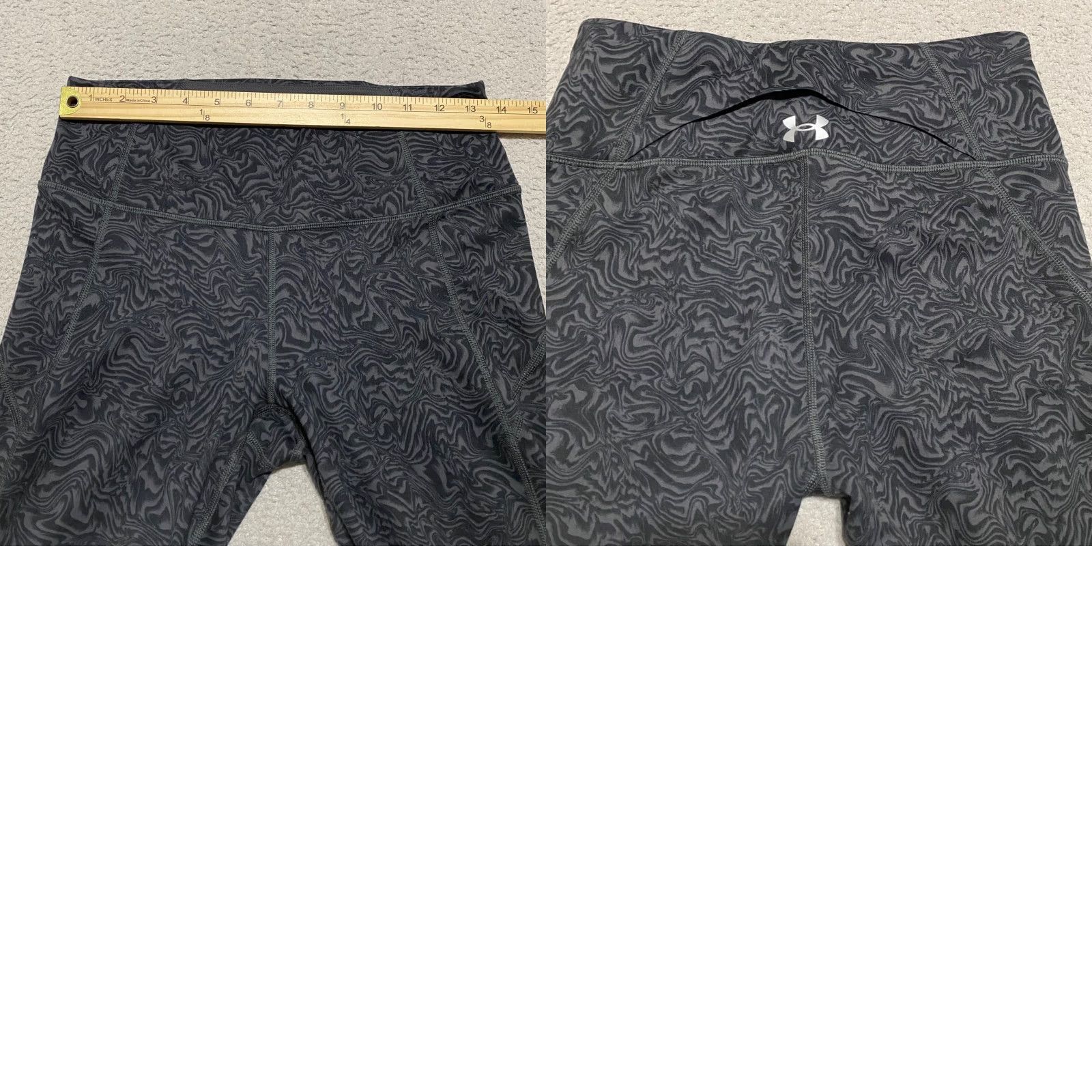 Under Armour Under Armour Womens Leggings M Multicolor Geometric Ankle Yoga Gym Workout Pants Size 32" / US 10 / IT 46 - 8 Thumbnail
