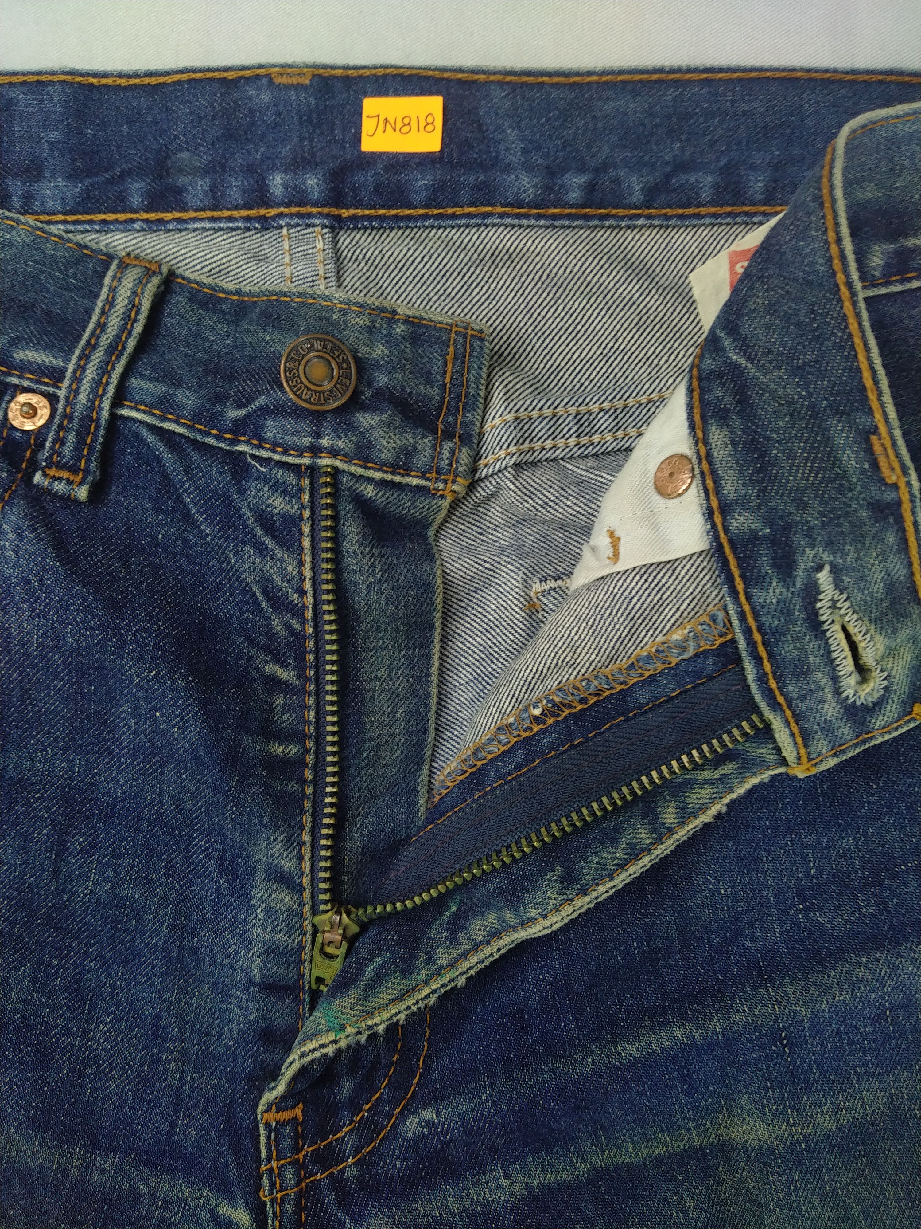 Levi's Dirty Blue Vintage Levi's 508 Denim 31x34.5 -JN818 Size US 31 - 6 Thumbnail