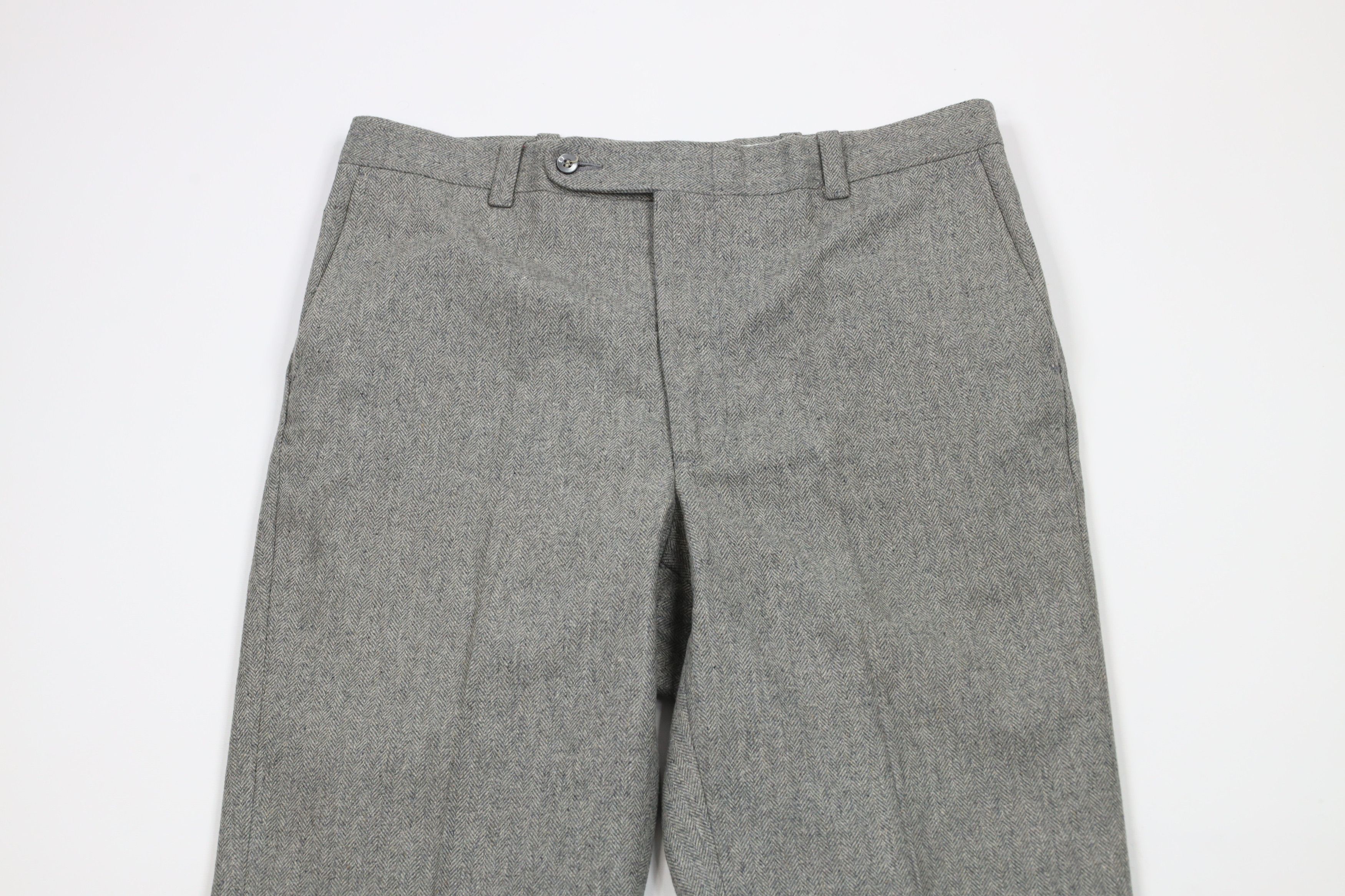 Vintage Vintage 70s Streetwear Herringbone Wide Leg Chino Pants USA Size US 32 / EU 48 - 2 Thumbnail
