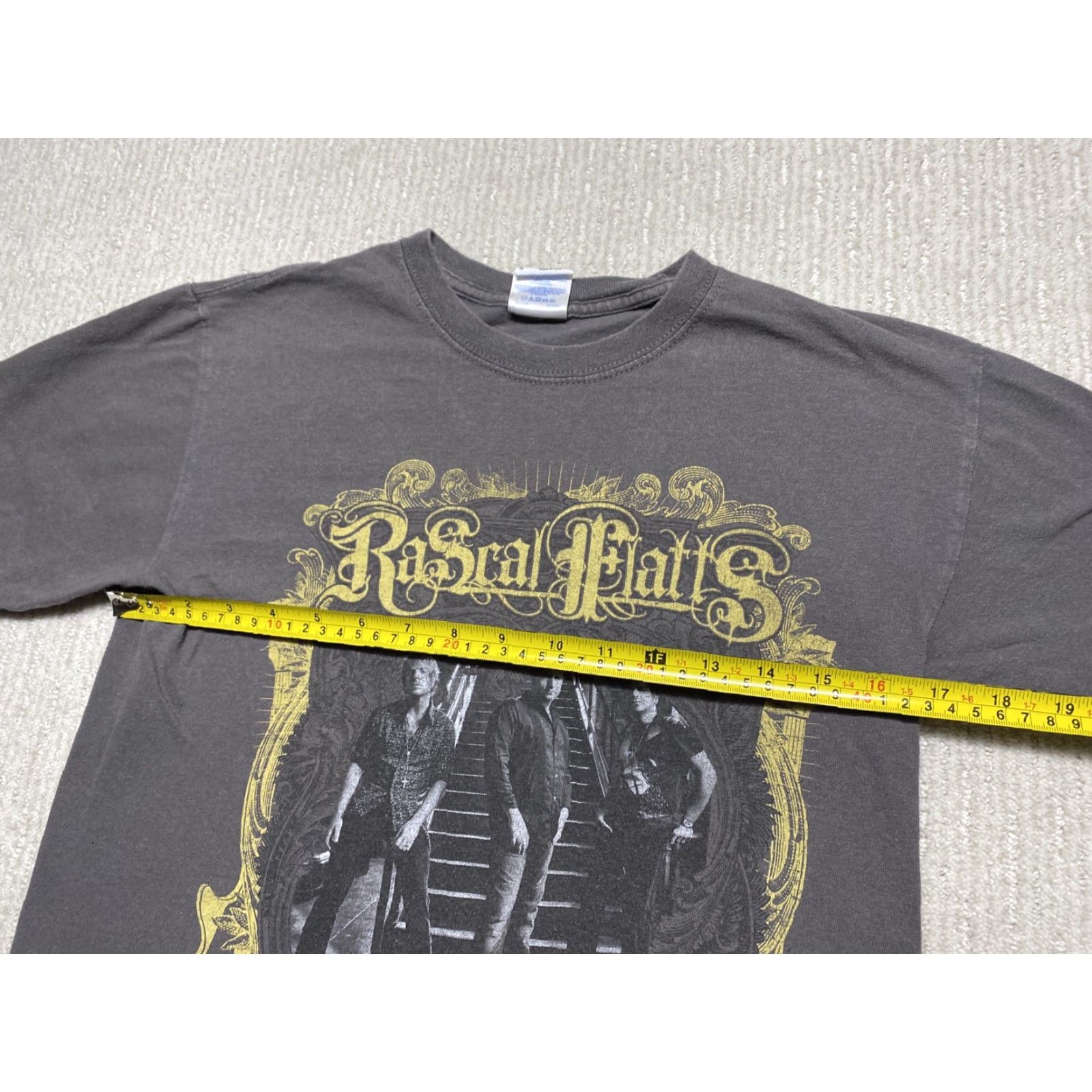 Gildan Rascal Flatts Mens Shirt Small Gray Tour Tee Gildan Casual T-Shirt Logo Cotton Short Sleeve Crew Neck Size US S / EU 44-46 / 1 - 5 Thumbnail