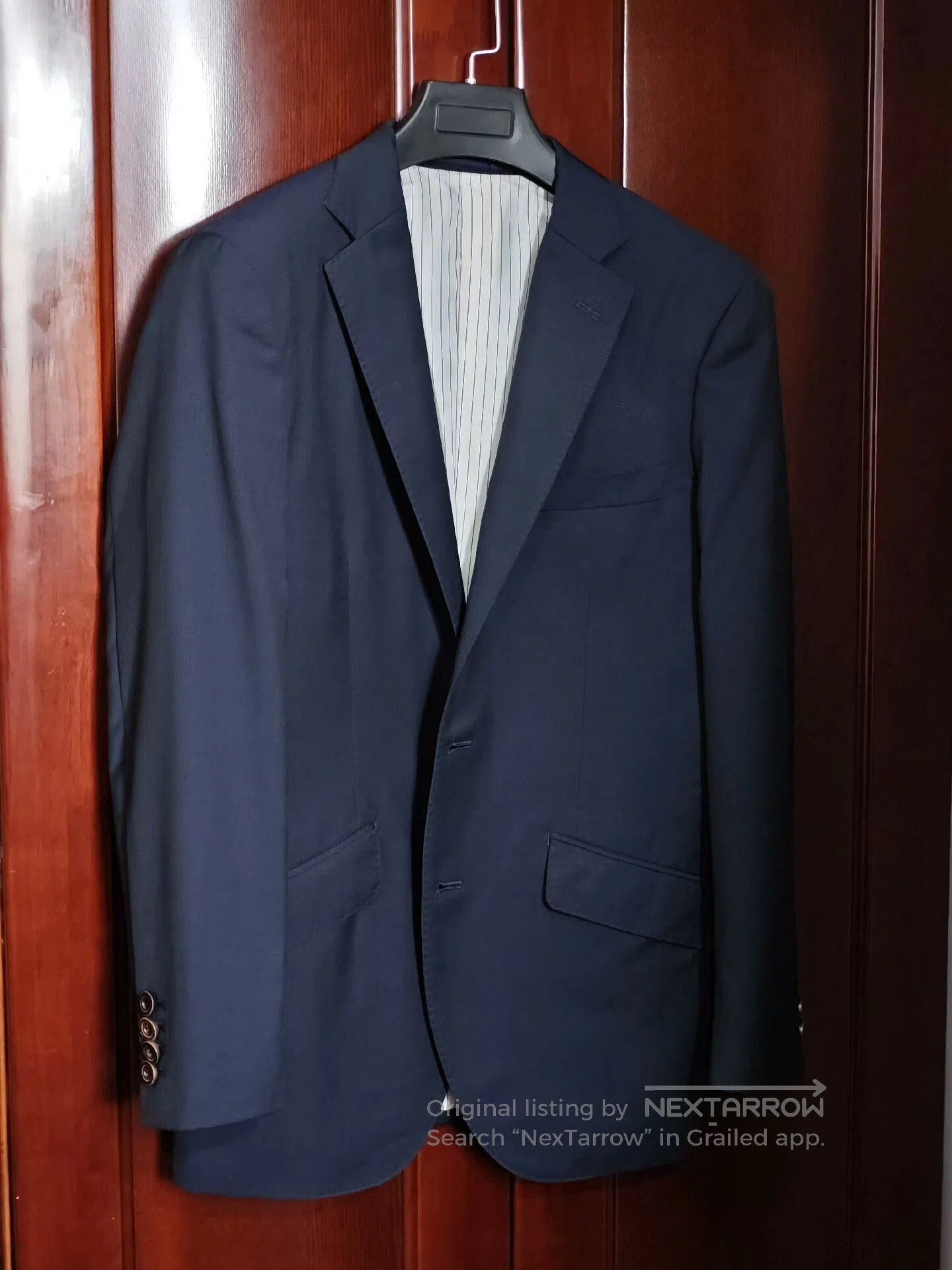 Japanese Brand Italian Reda Wool Blazer Custom Suit. Size US M / EU 48-50 / 2 - 1 Thumbnail