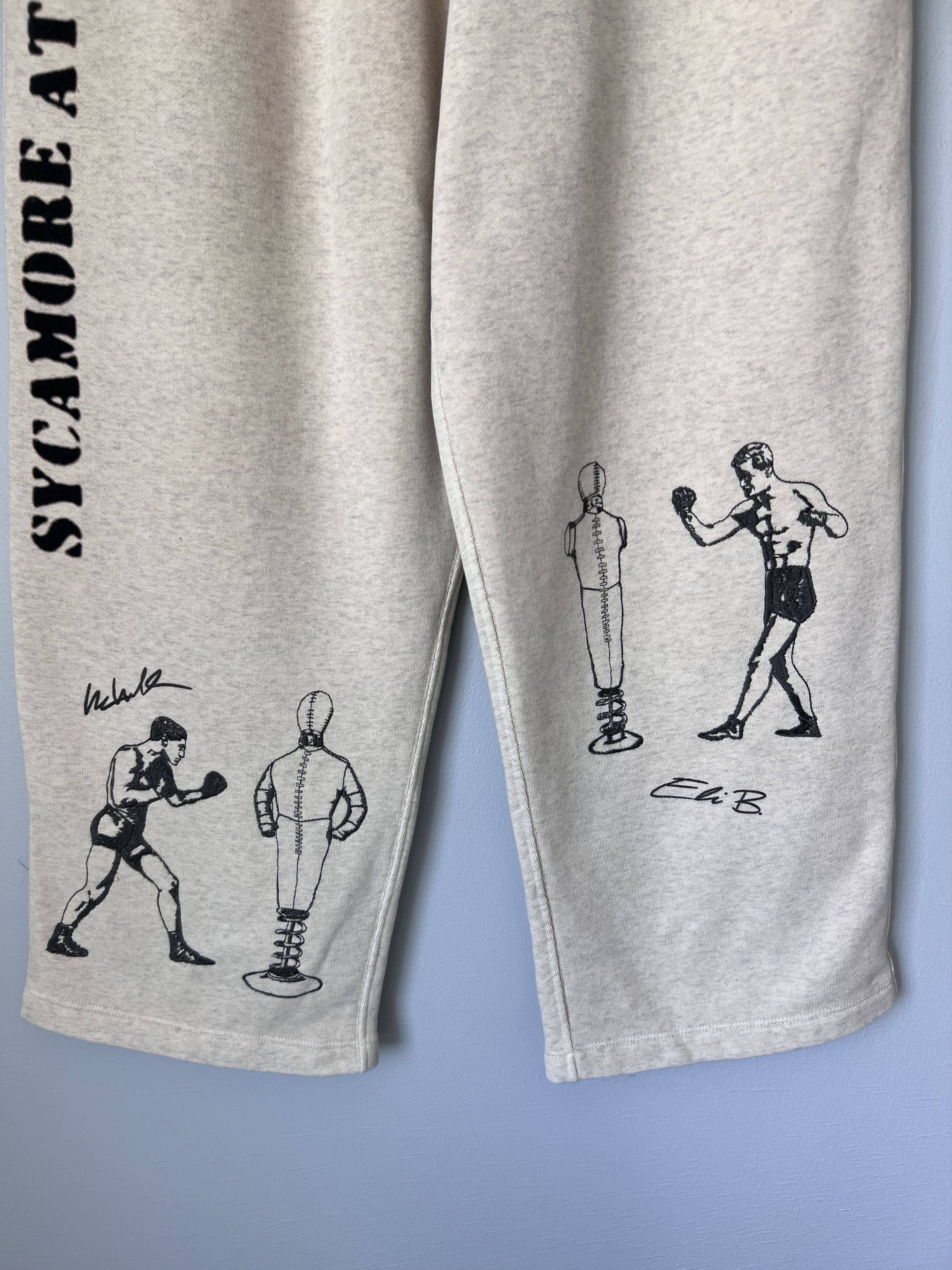 Samuel Zelig Samuel Zelig Boxing Sweatpants in Beige Size US 34 / EU 50 - 3 Thumbnail