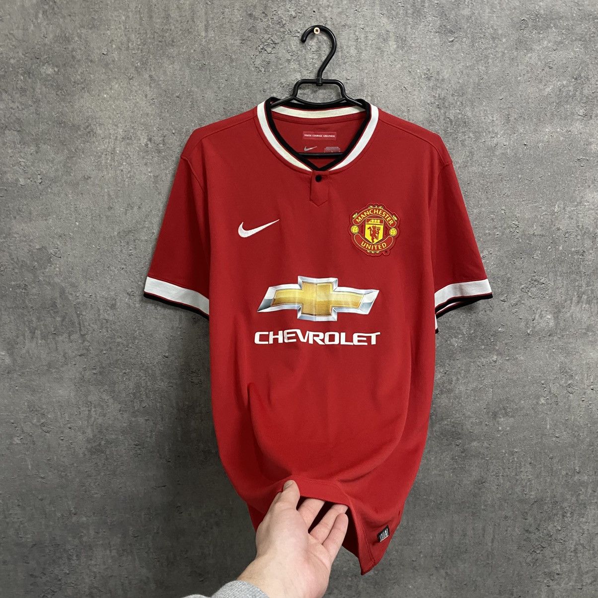 Nike Vintage Nike Manchester United 2014 Home Jersey Soccer Size US L / EU 52-54 / 3 - 2 Thumbnail