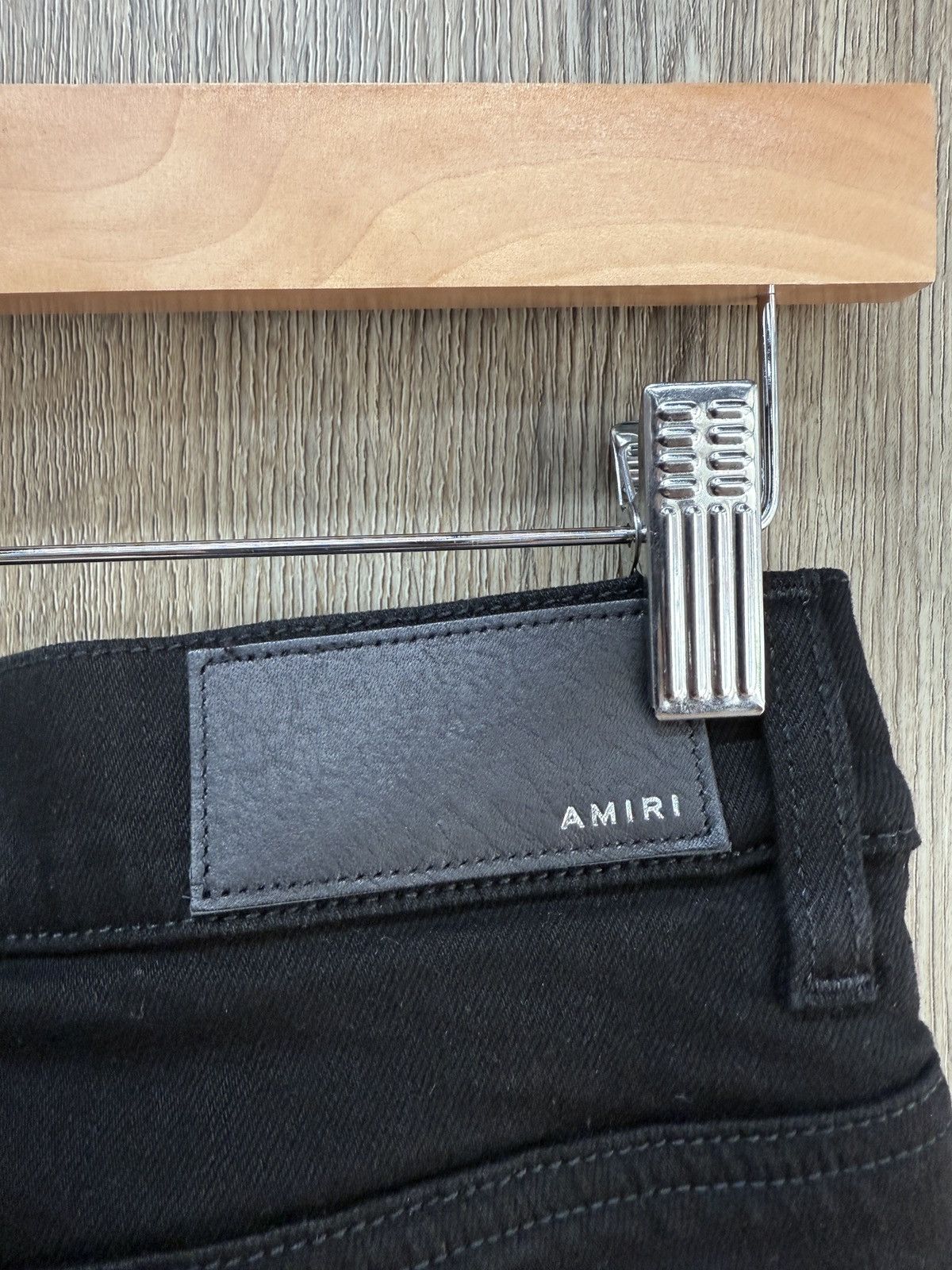 Amiri Amiri Black MX1 Leather Patch Size US 29 - 8 Thumbnail
