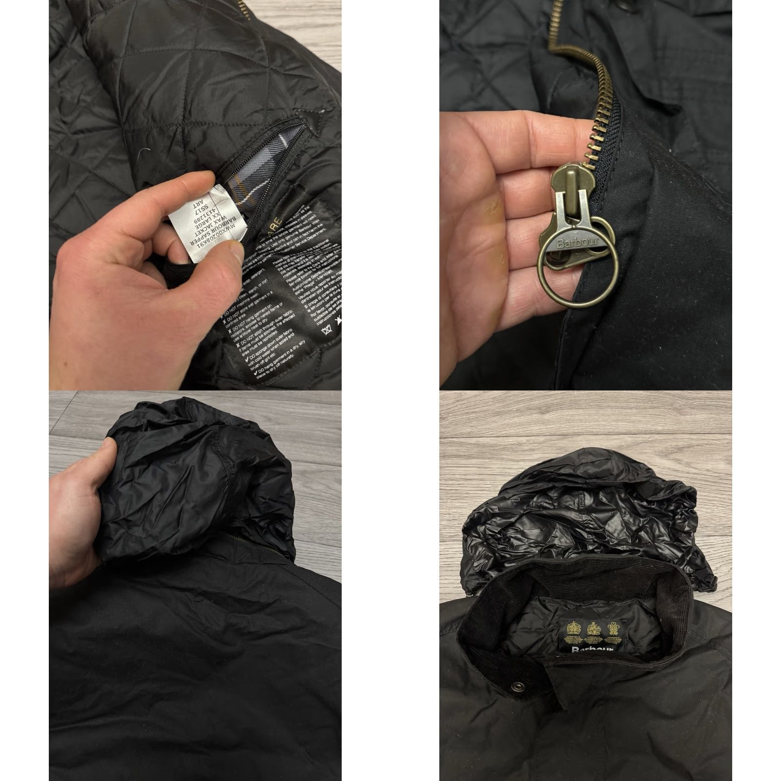 Barbour VINTAGE Barbour Jacket Sapper Waxed Black Mens 2XL Barbour Sapper Wax Jacket Biker Waxed Black Mens 2XL Size US XXL / EU 58 / 5 - 8 Thumbnail