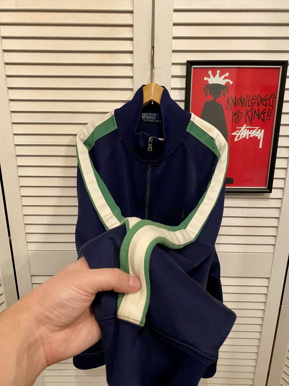 Polo Ralph Lauren Vintage Zip Up Sweatshirt Polo Ralph Lauren Track Nylon Boxy Size US L / EU 52-54 / 3 - 4 Thumbnail