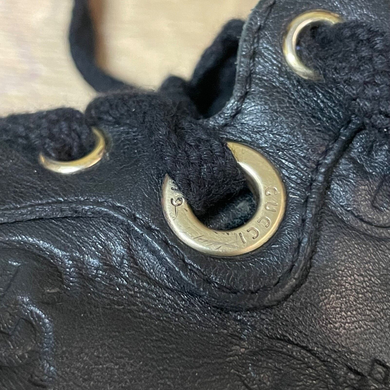 Gucci GUCCI Sneakers GG Web Dapper Black Leather High Top Monogram Size US 7.5 / IT 37.5 - 6 Thumbnail