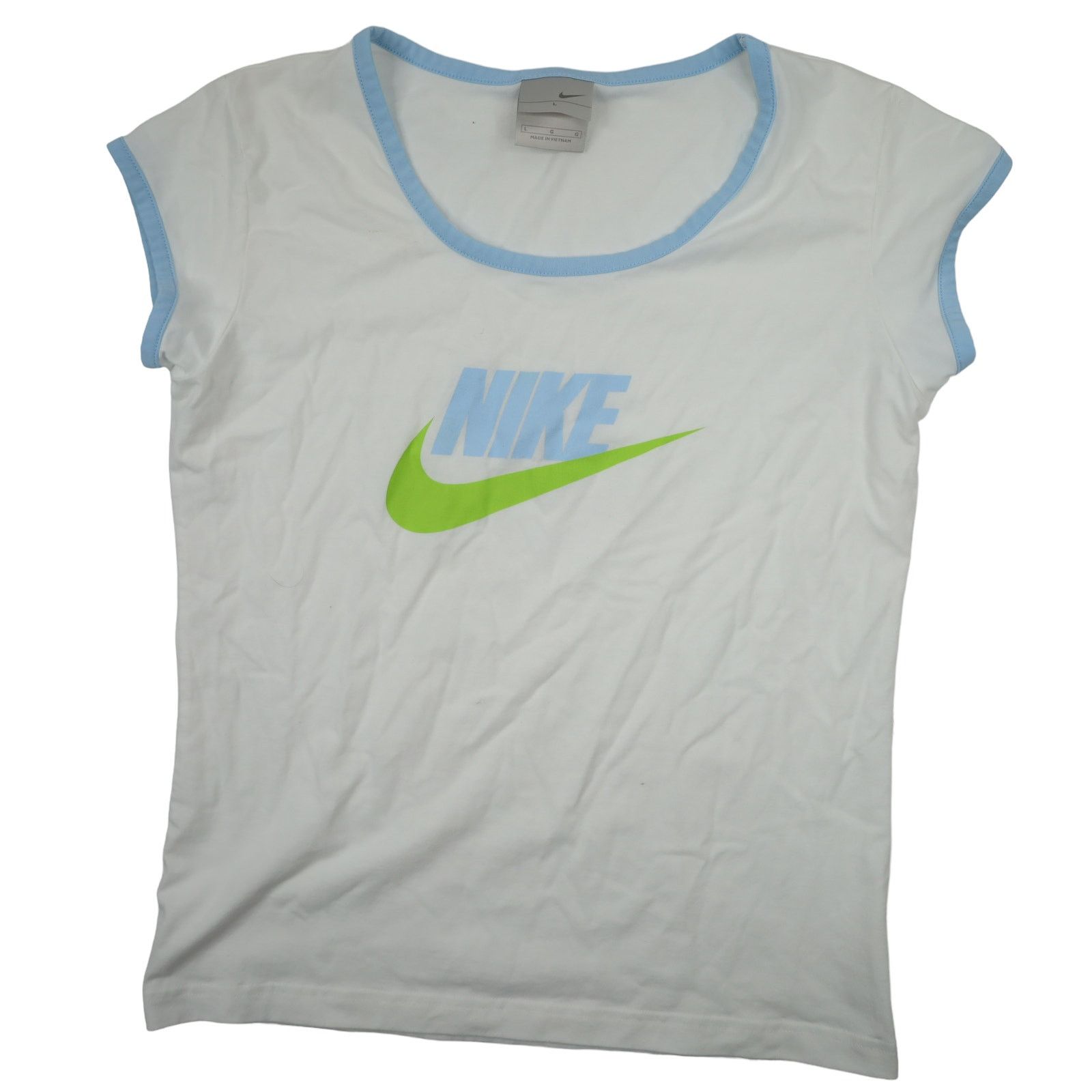 Nike × Vintage Vintage Y2k Nike Ringer Spellout Graphic T Shirt Size L / US 10 / IT 46 - 1 Thumbnail