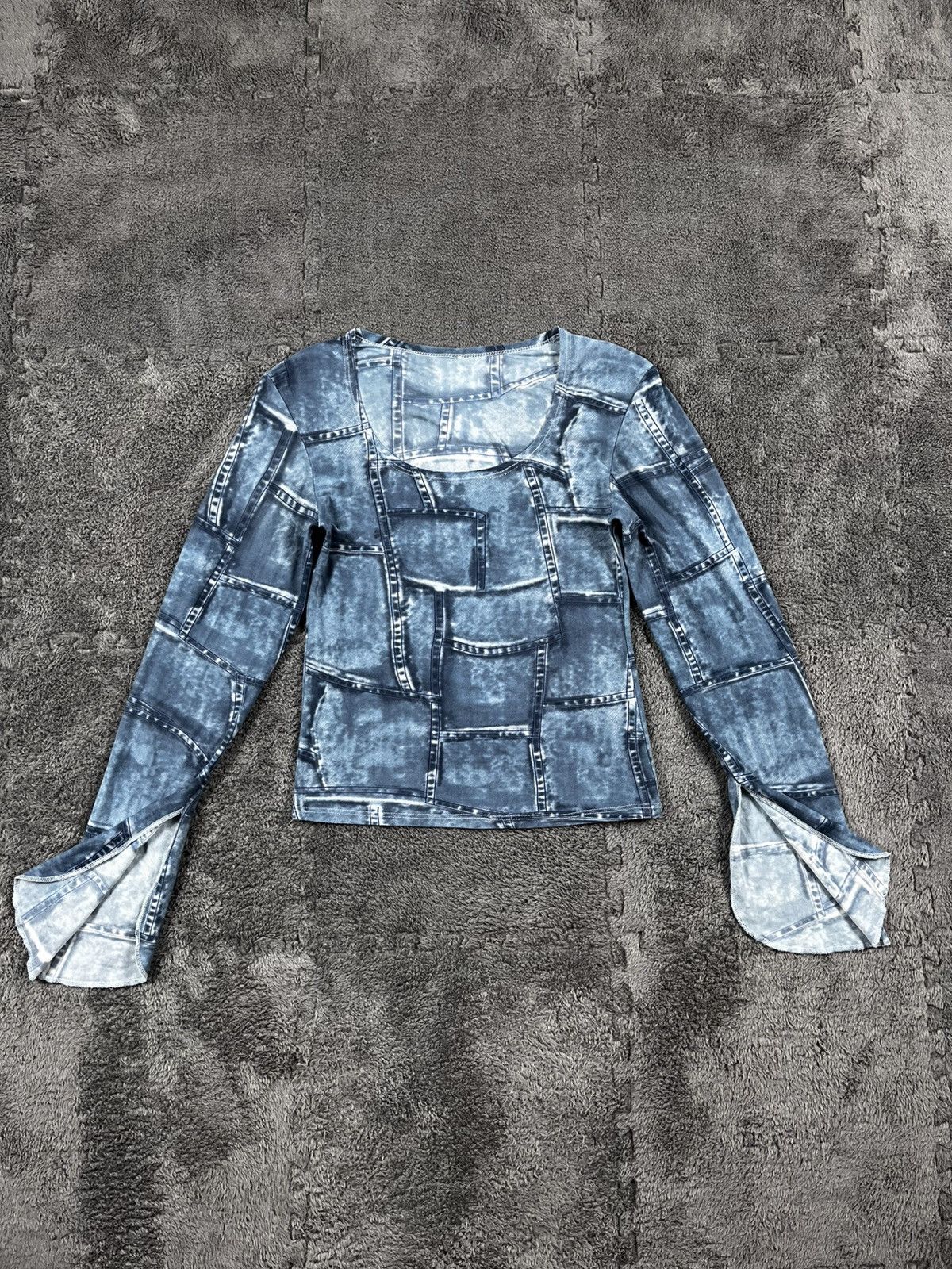 Japanese Brand VINTAGE Y2K JPG STYLE LONG SLEEVE PRINTED TOP Size M / US 6-8 / IT 42-44 - 2 Thumbnail