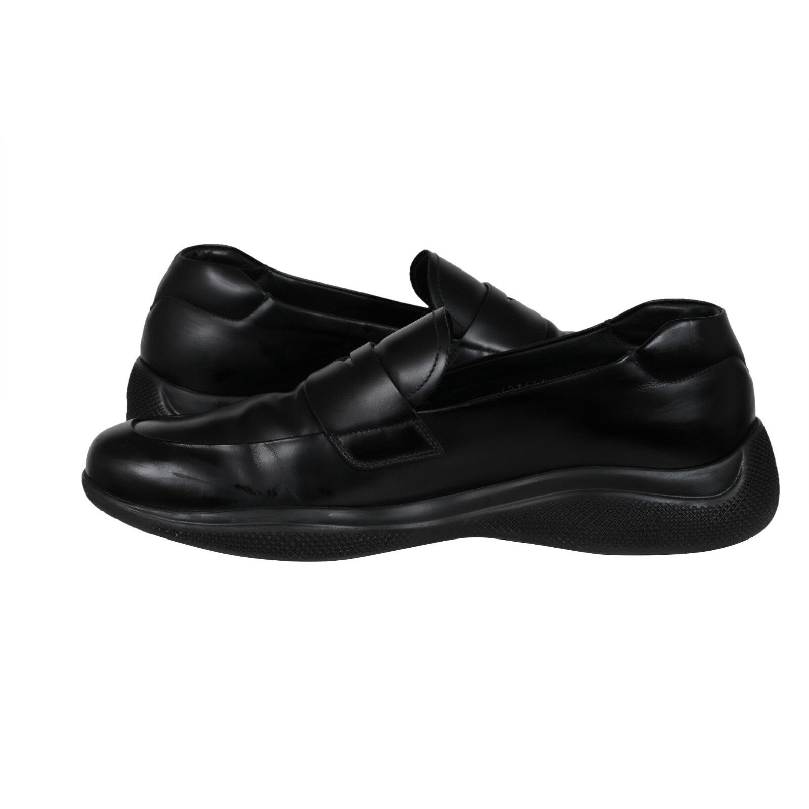 Prada Spazzolato Rois Penny Loafers - 02320 Size US 12 / EU 45 - 5 Thumbnail