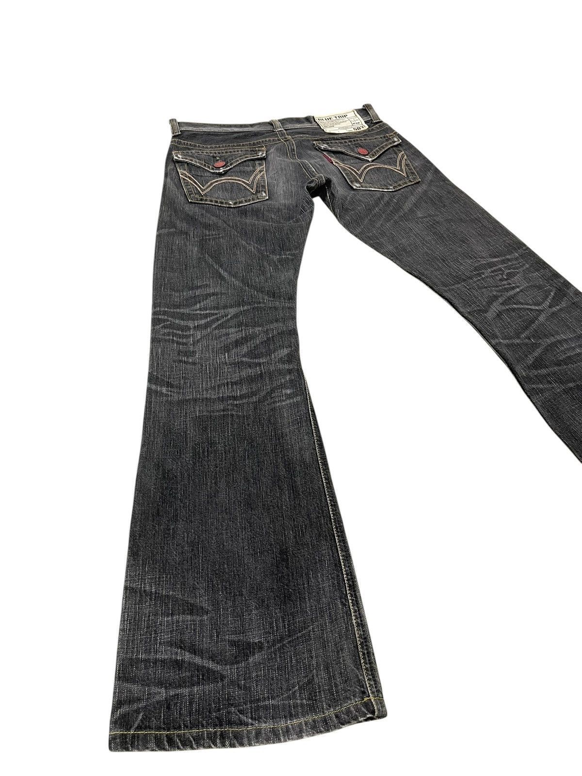 Edwin Flare Jeans Edwin 503 Japan Faded Distress Boot Cut 2🟦1 Size US 32 / EU 48 - 12 Thumbnail