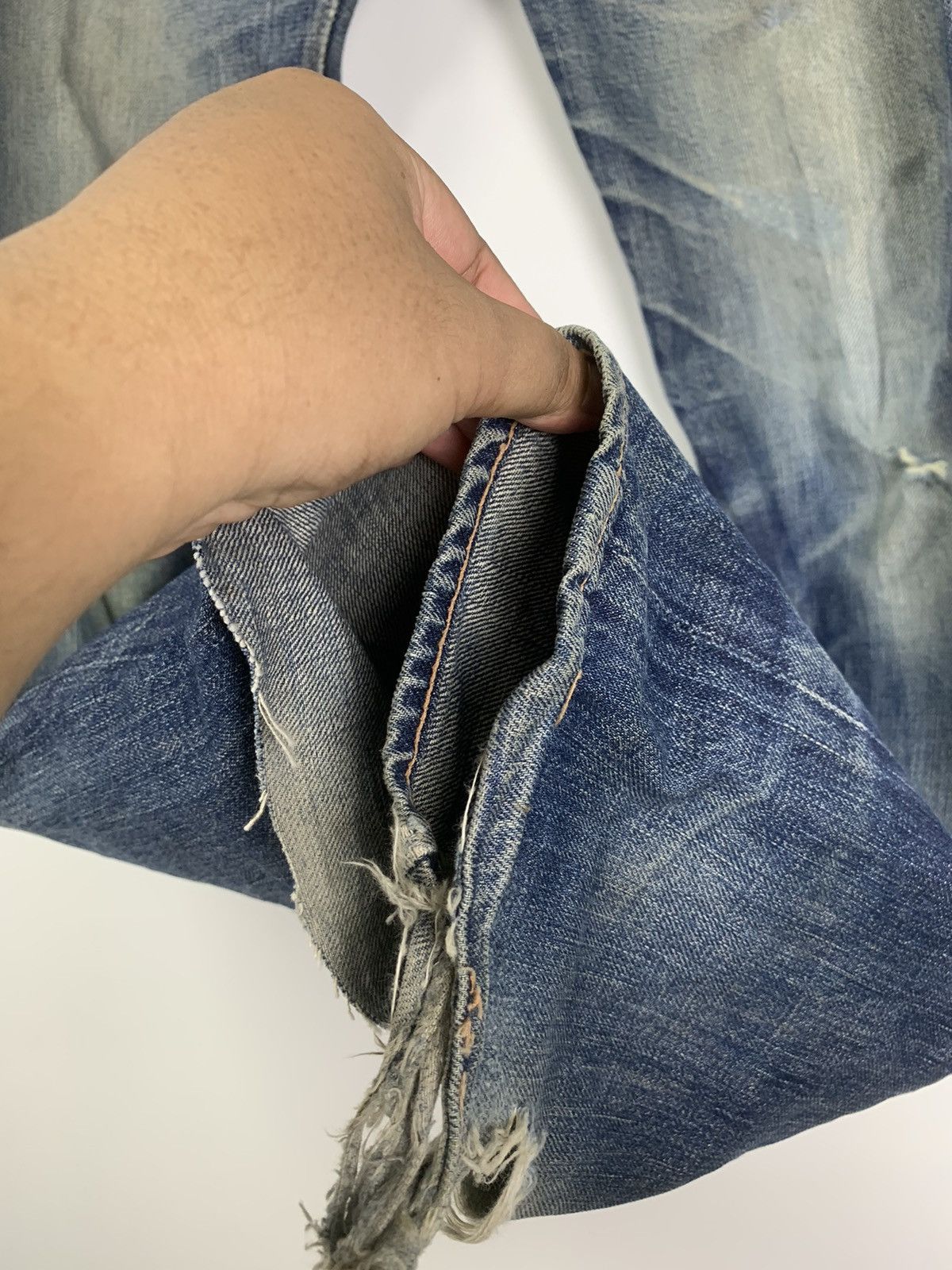 Full Count & Co. Full Count & Co Diatress Jeans Size US 32 / EU 48 - 8 Thumbnail