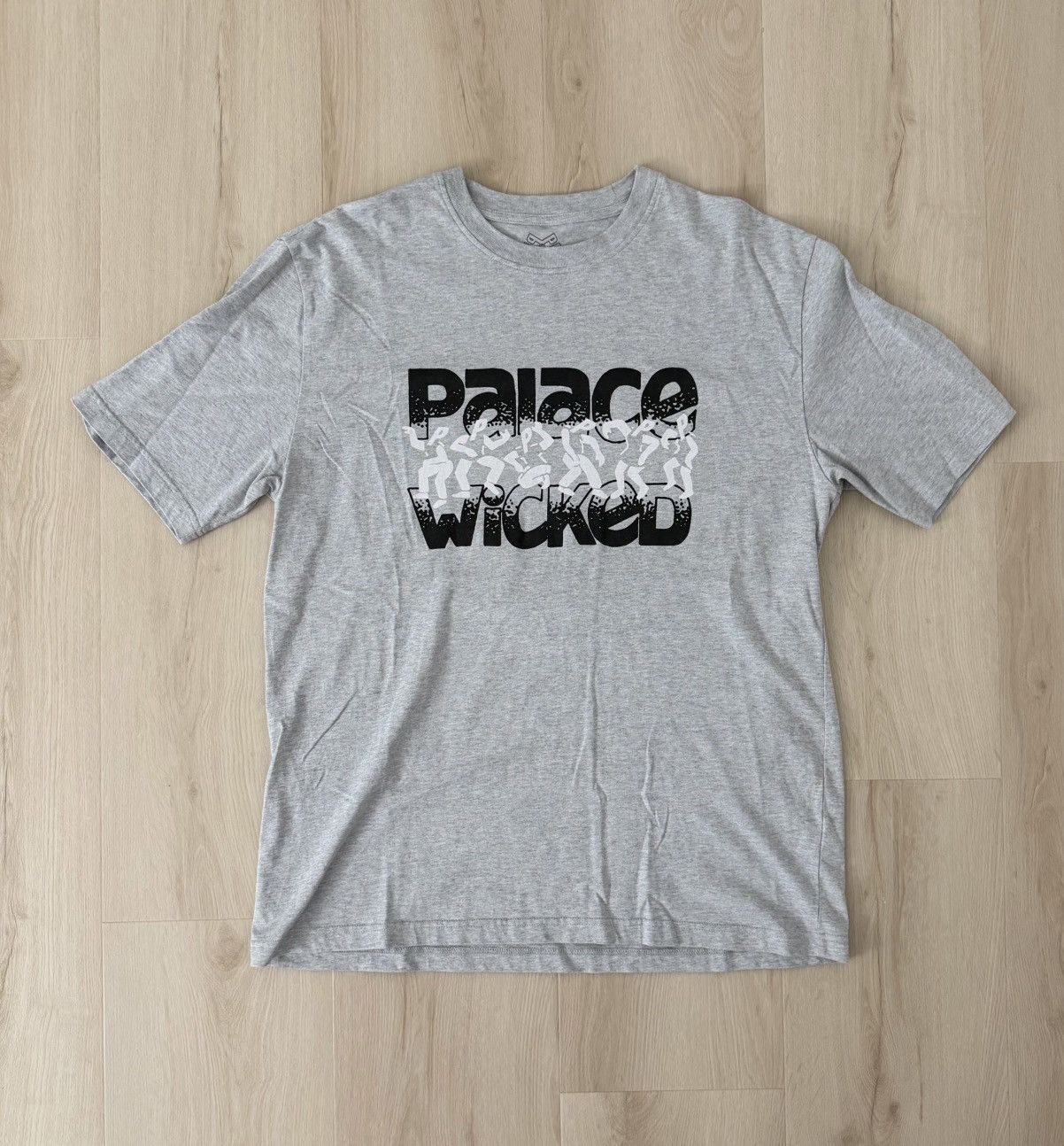 Palace Palace FW21 Wicked Tee Grey Marl Size US XL / EU 56 / 4 - 1 Thumbnail