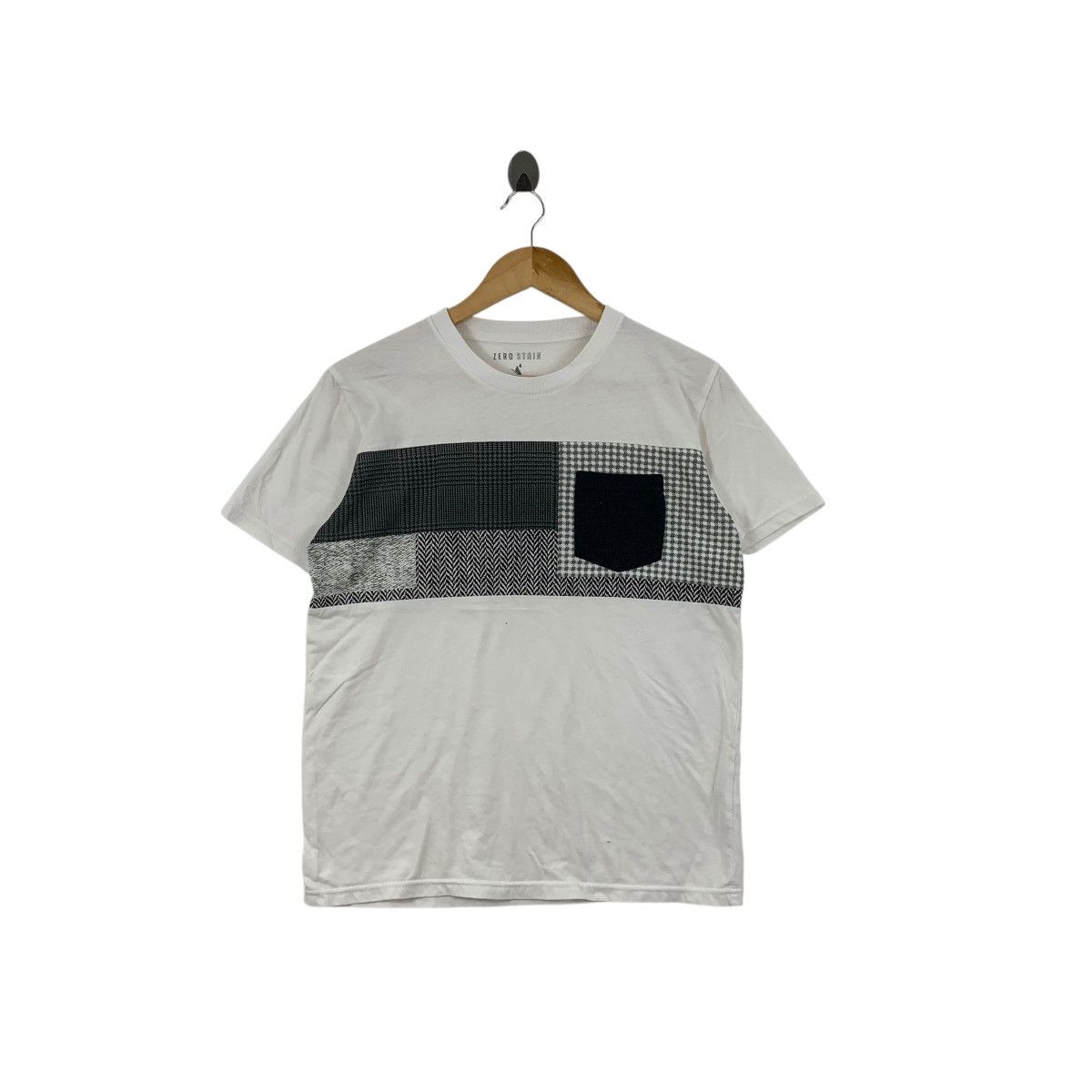 Other ZERO STAIN HERRINGBONE Houndstooth Pocket Tee Shirt Top Size US M / EU 48-50 / 2 - 1 Thumbnail