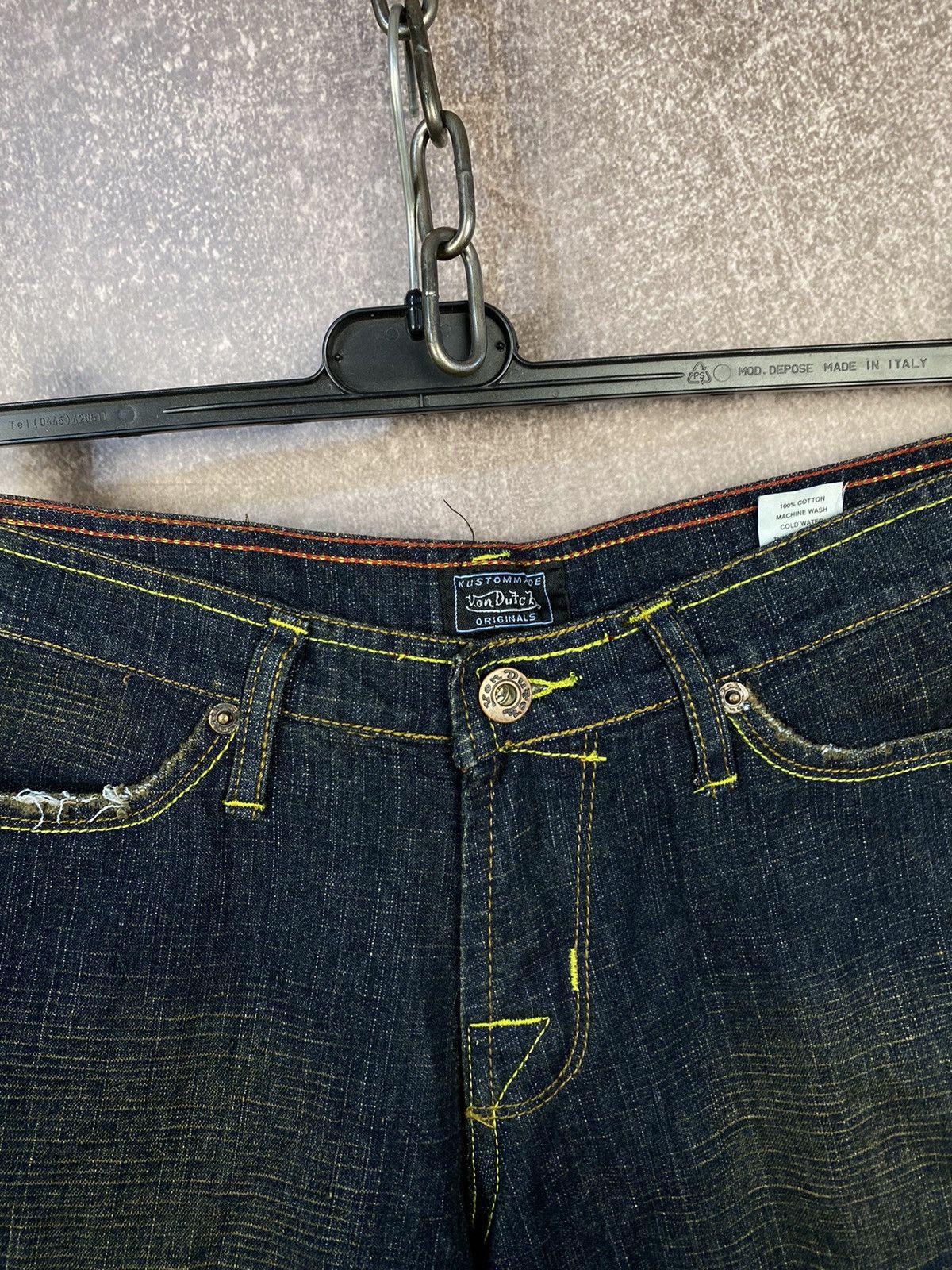 Von Dutch Vintage Y2K Von Dutch Distressed Denim Jean Shorts Size 30 Size US 30 / EU 46 - 5 Thumbnail