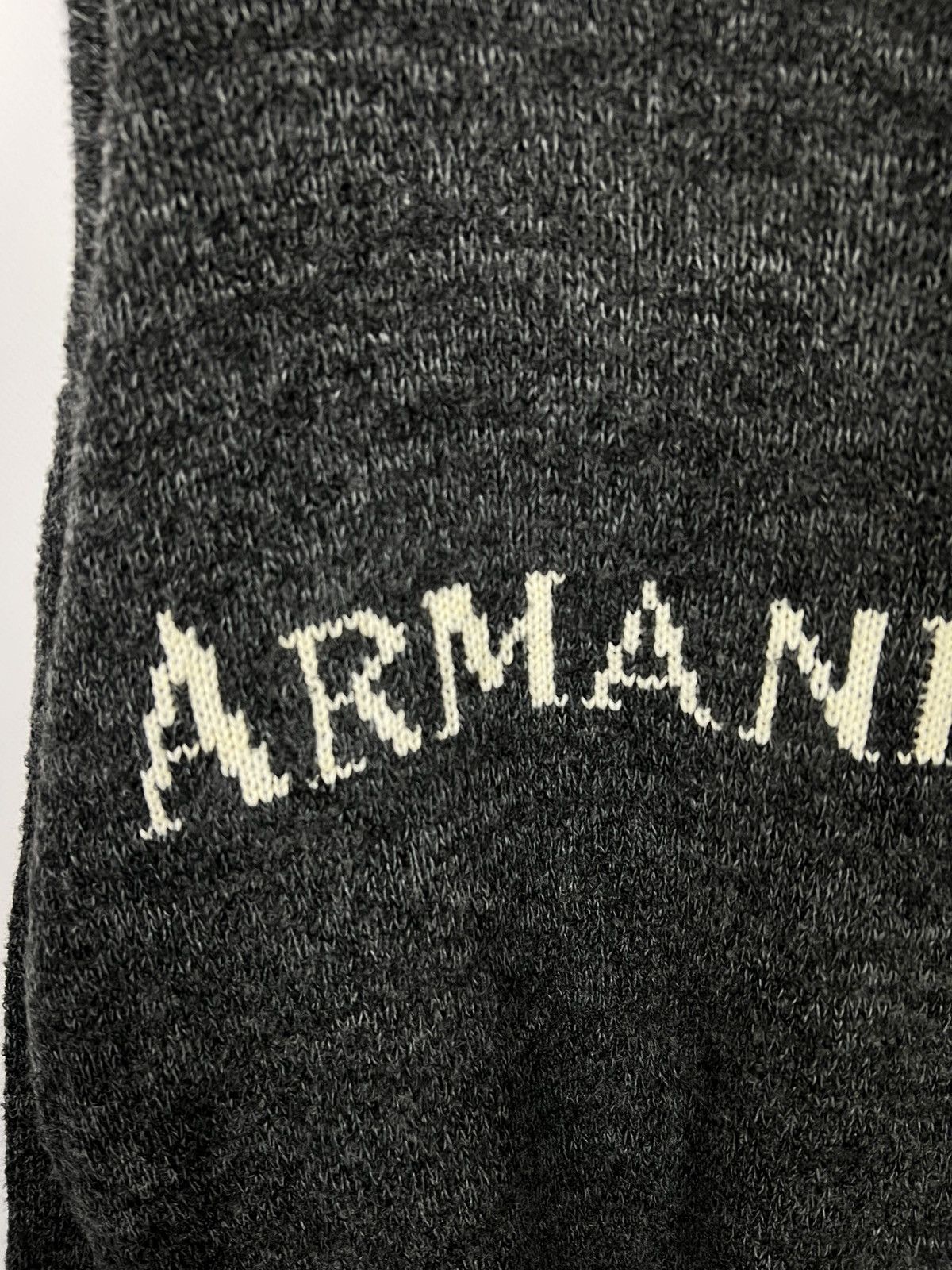 Armani Vintage Very rare Armani Jeans sweater 90s Y2K big logo Size US L / EU 52-54 / 3 - 4 Thumbnail