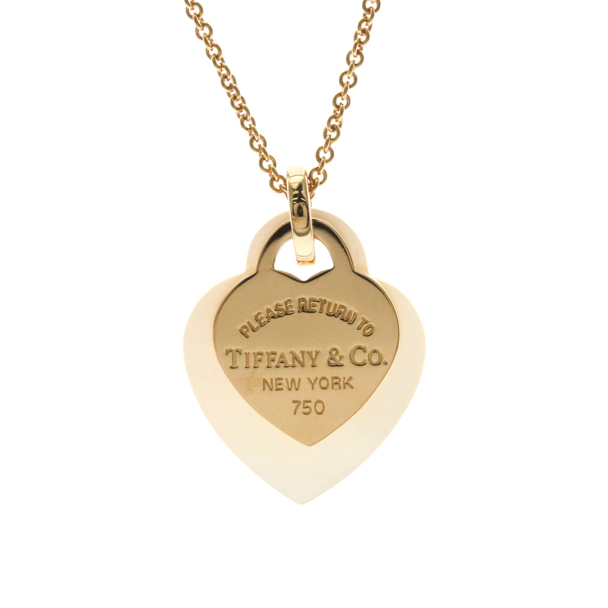 Tiffany & Co. Tiffany Return To Tiffany Pink Gold (18K) Mother Of Pearl Women,Men Fashion Pendant Necklace (Pink Gold) Size ONE SIZE - 1 Thumbnail