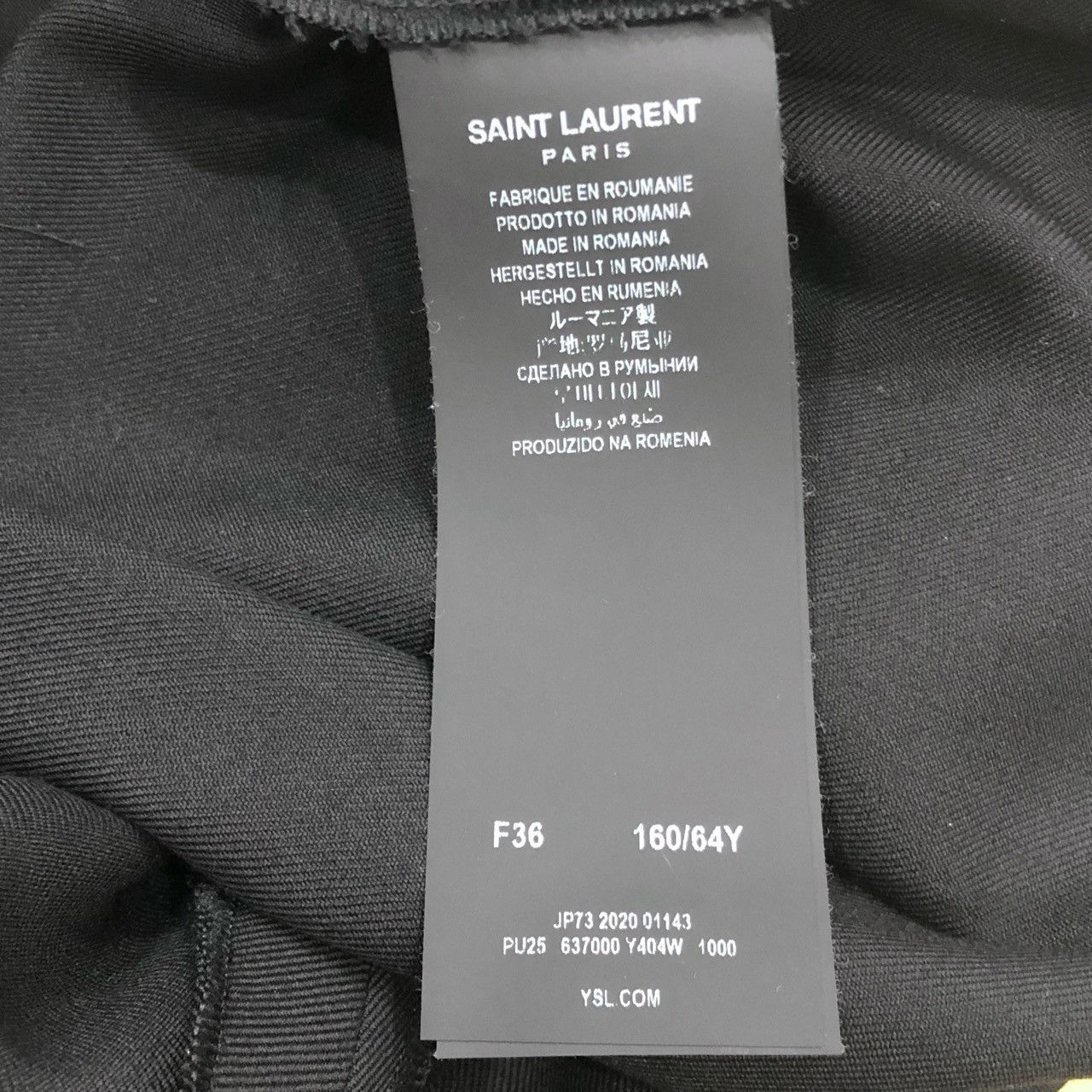 Yves Saint Laurent Saint Laurent SLP Black Mid-Waist Straight-Leg Trousers Size 26" / US 2 / IT 38 - 5 Thumbnail
