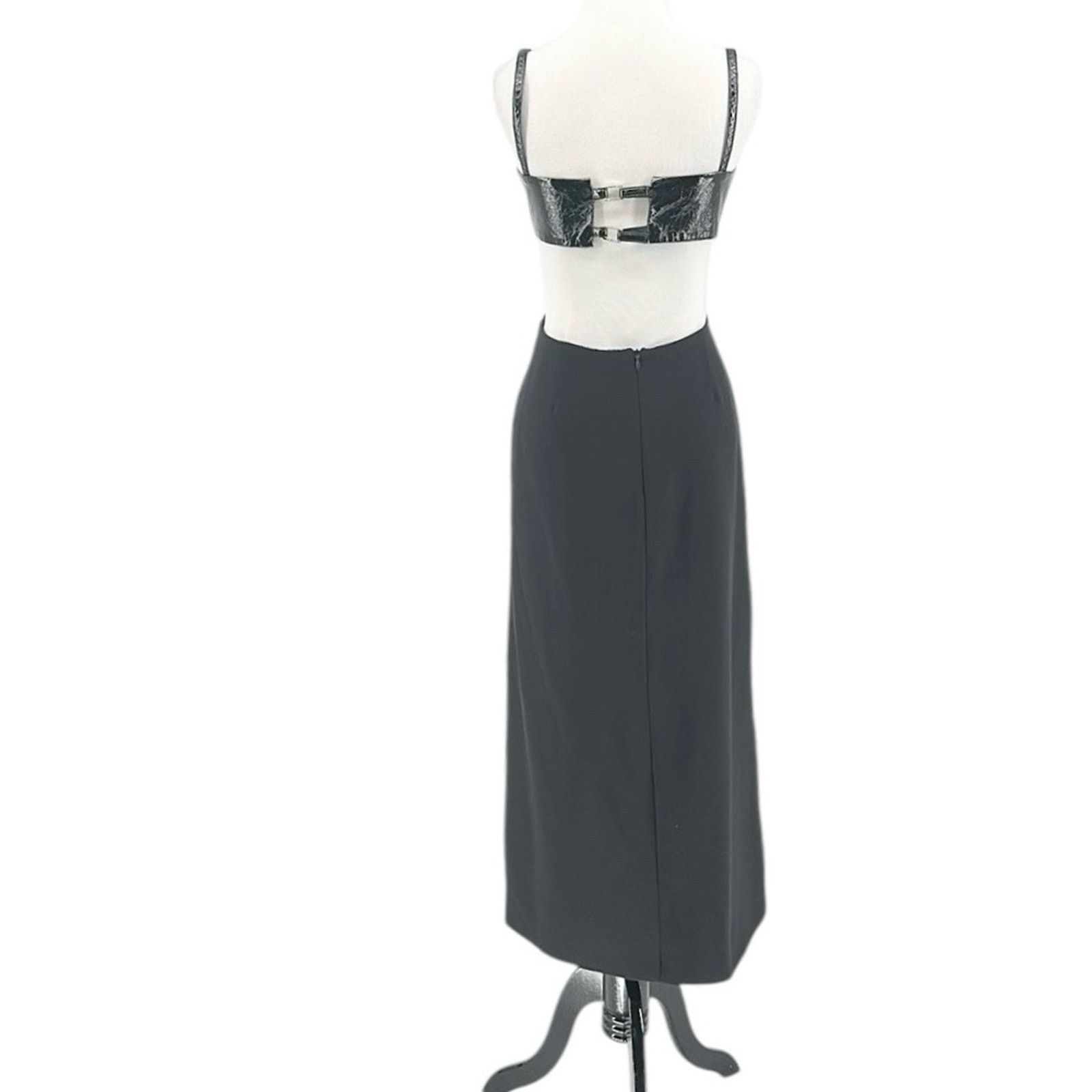 ALEXIS Alexis Marsella Square Neck Cutout Midi Dress Black Size M Size M / US 6-8 / IT 42-44 - 4 Thumbnail