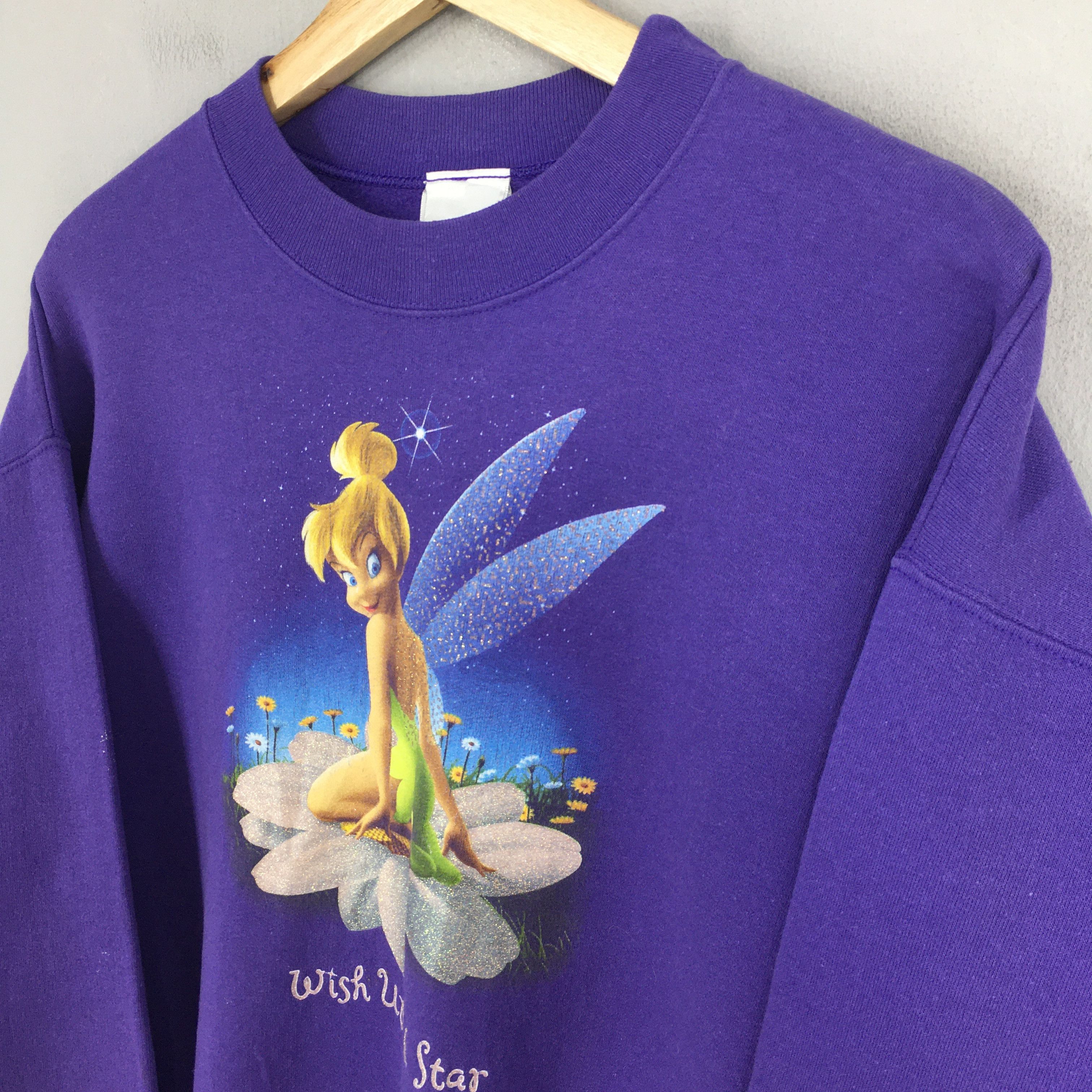 Cartoon Network × Disney × Vintage Vintage Disney Tinkerbell Fairy Tales Sweatshirt Medium Size US M / EU 48-50 / 2 - 3 Thumbnail