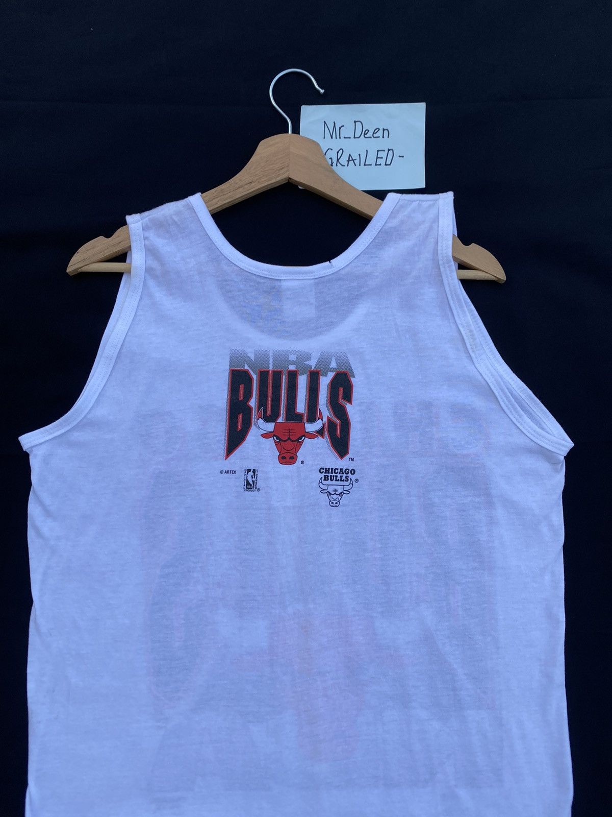 NBA Rare Vintage Chicago Bulls NBA Sleeveless Tee/Singlet Size US M / EU 48-50 / 2 - 14 Thumbnail
