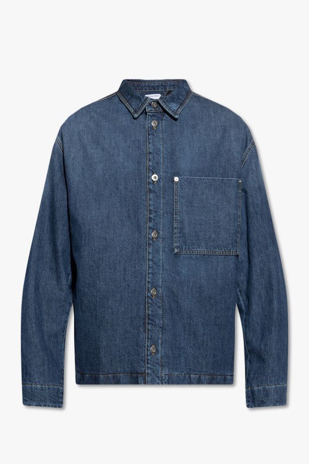 Bottega Veneta o1lf3ng10825 Padded Denim Jacket in Blue Size US M / EU 48-50 / 2 - 1 Thumbnail