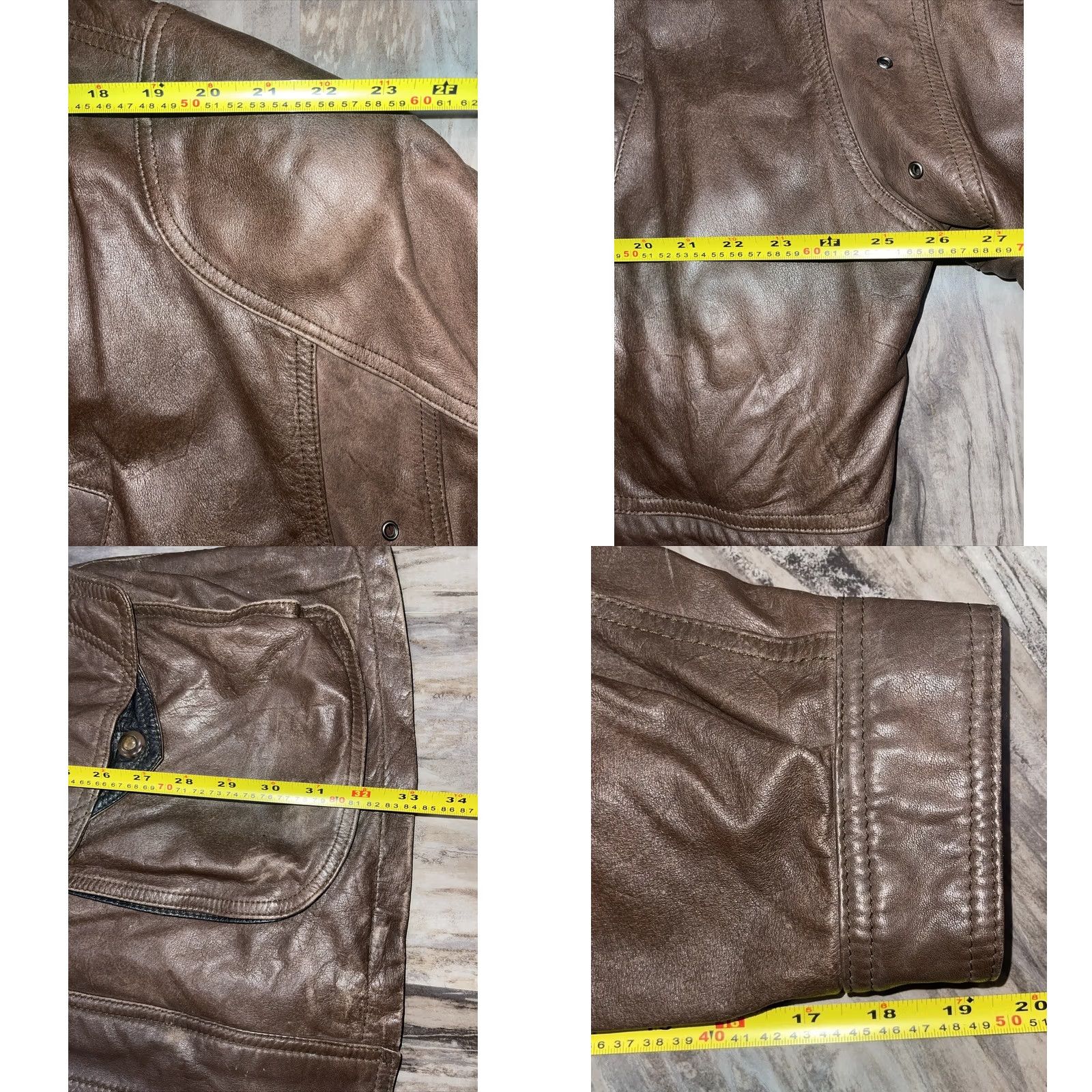 Vintage VINTAGE Reed Leather Bomber Jacket Coat Thinsulate Lined Sz 46 BIG Mens Brown 90s Classic Leather Bomber Zip Snap Pockets Cinch Waist Leather Coat Size US S / EU 44-46 / 1 - 10 Thumbnail
