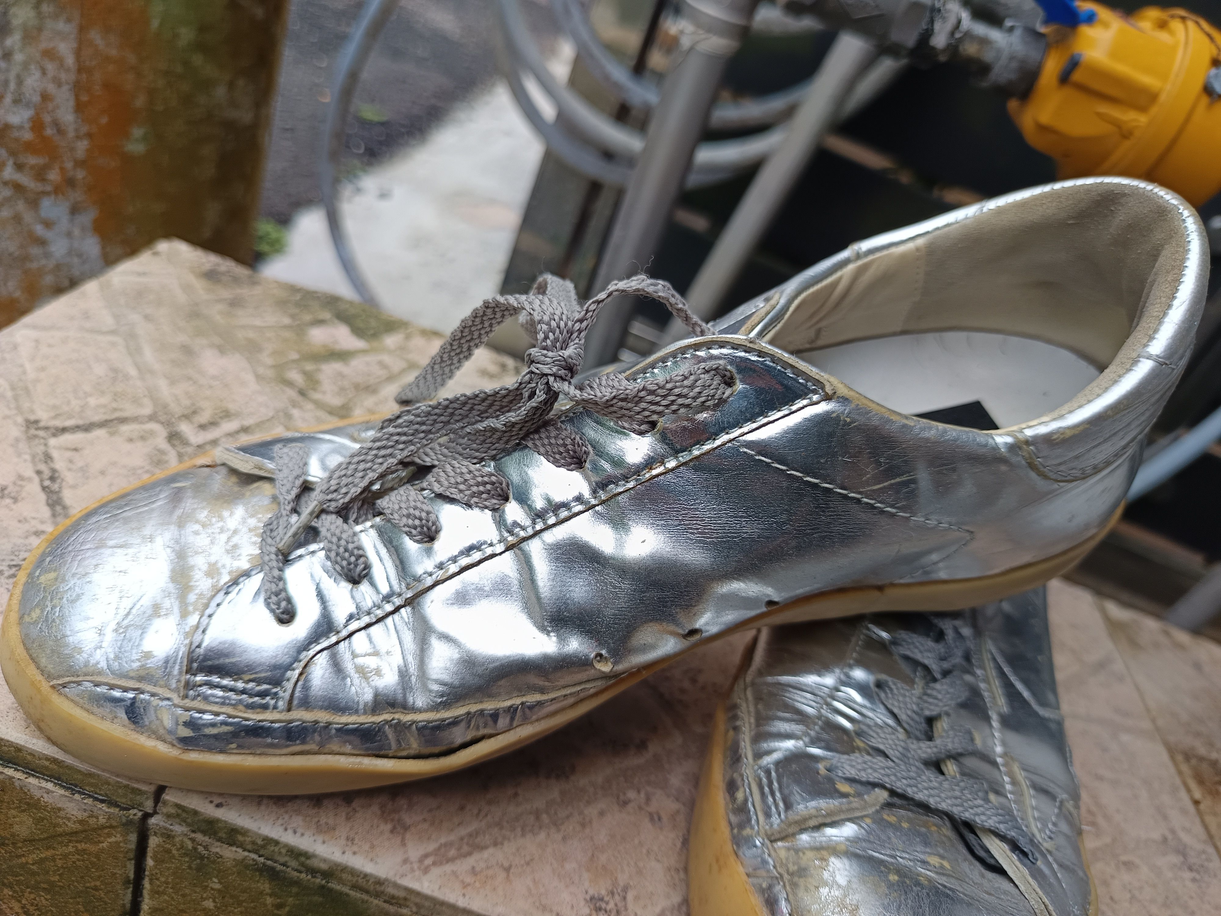 Golden Goose Vintage ggdb superstar metallic silver Size US 7 / EU 40 - 4 Thumbnail