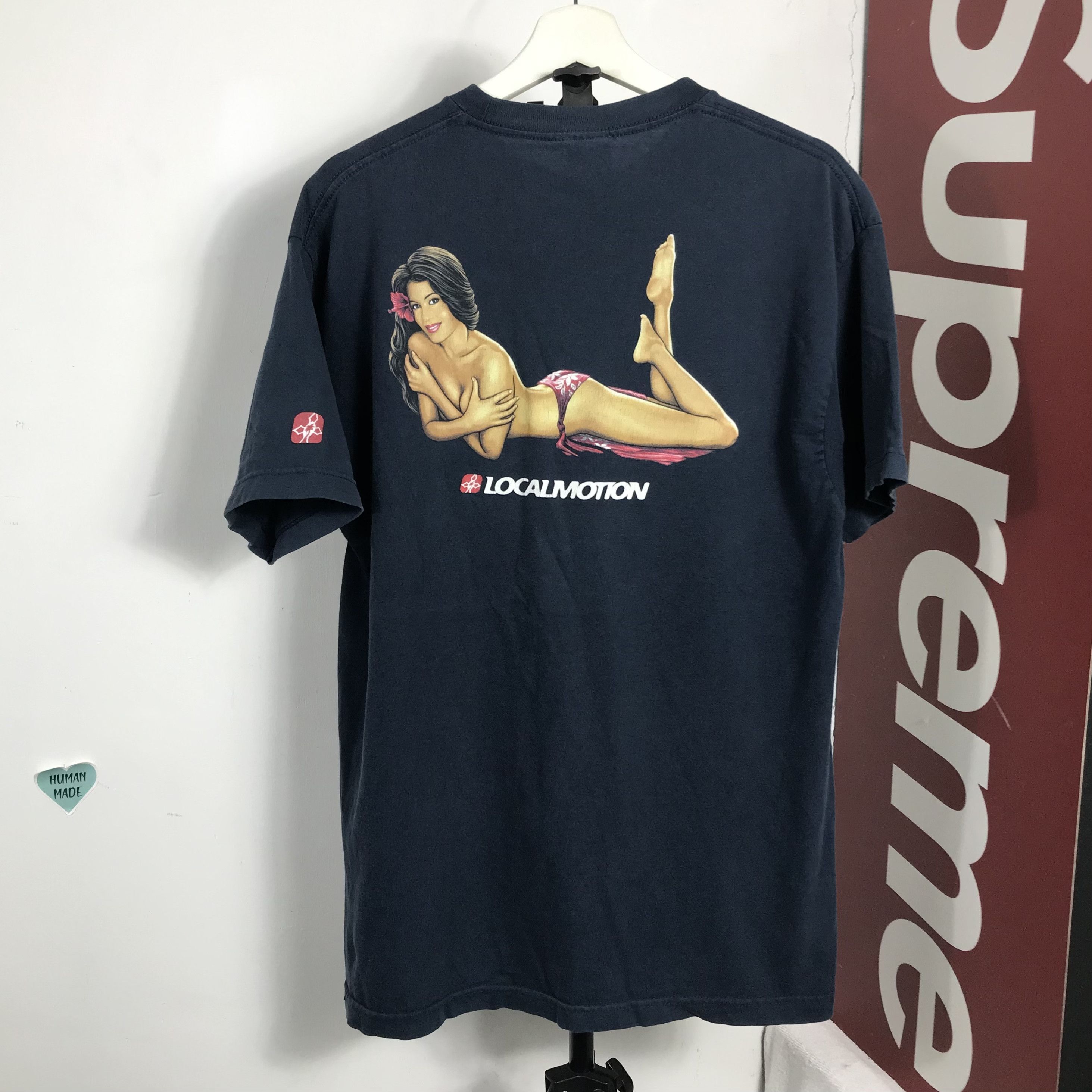 Vintage LOCAL MOTION T Shirt Girl Surfing