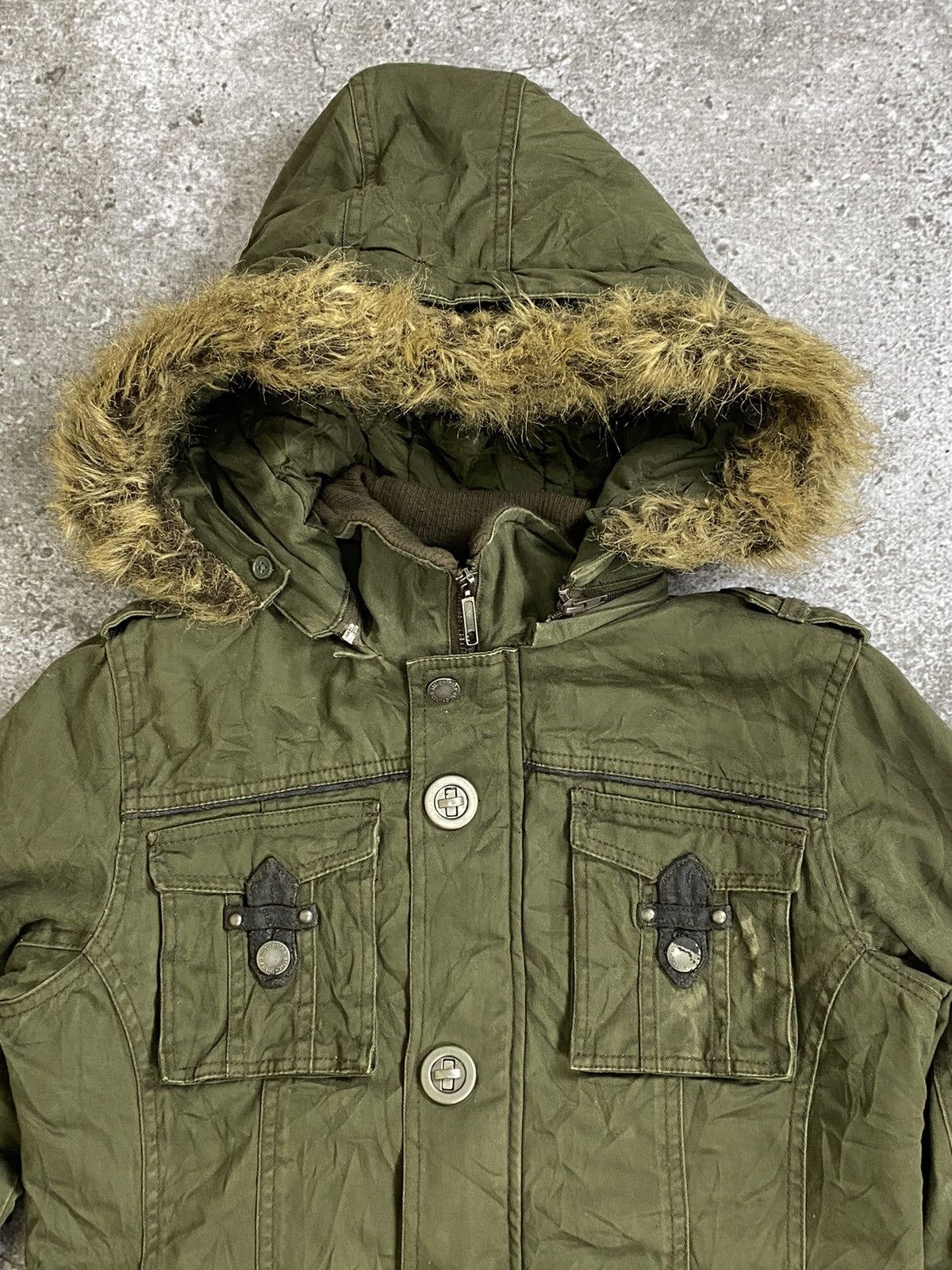 In the attic fur jacket