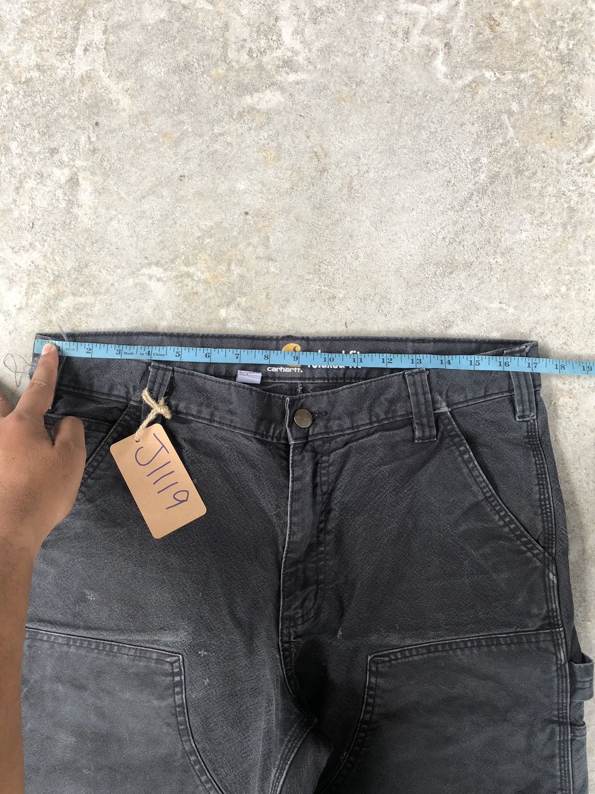 Lil Yachty Vintage Carhartt Double Knee Distressed Jeans Size US 34 / EU 50 - 21 Thumbnail