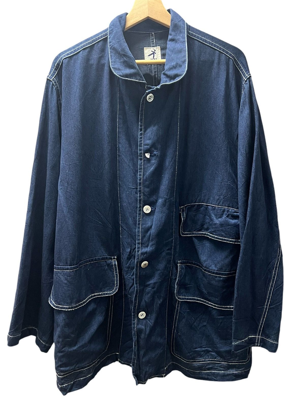 Hai Sporting Gear Hai Sporting Gear Issey Miyake BUTTON UP DENIM blue Size US M / EU 48-50 / 2 - 1 Thumbnail