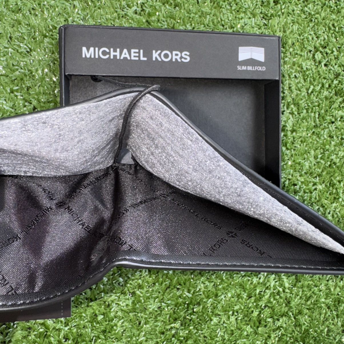 Michael Kors × Vintage Michael Kors Black Jet Set Leather Bi-Fold (Billfold) Wallet Size ONE SIZE - 4 Thumbnail