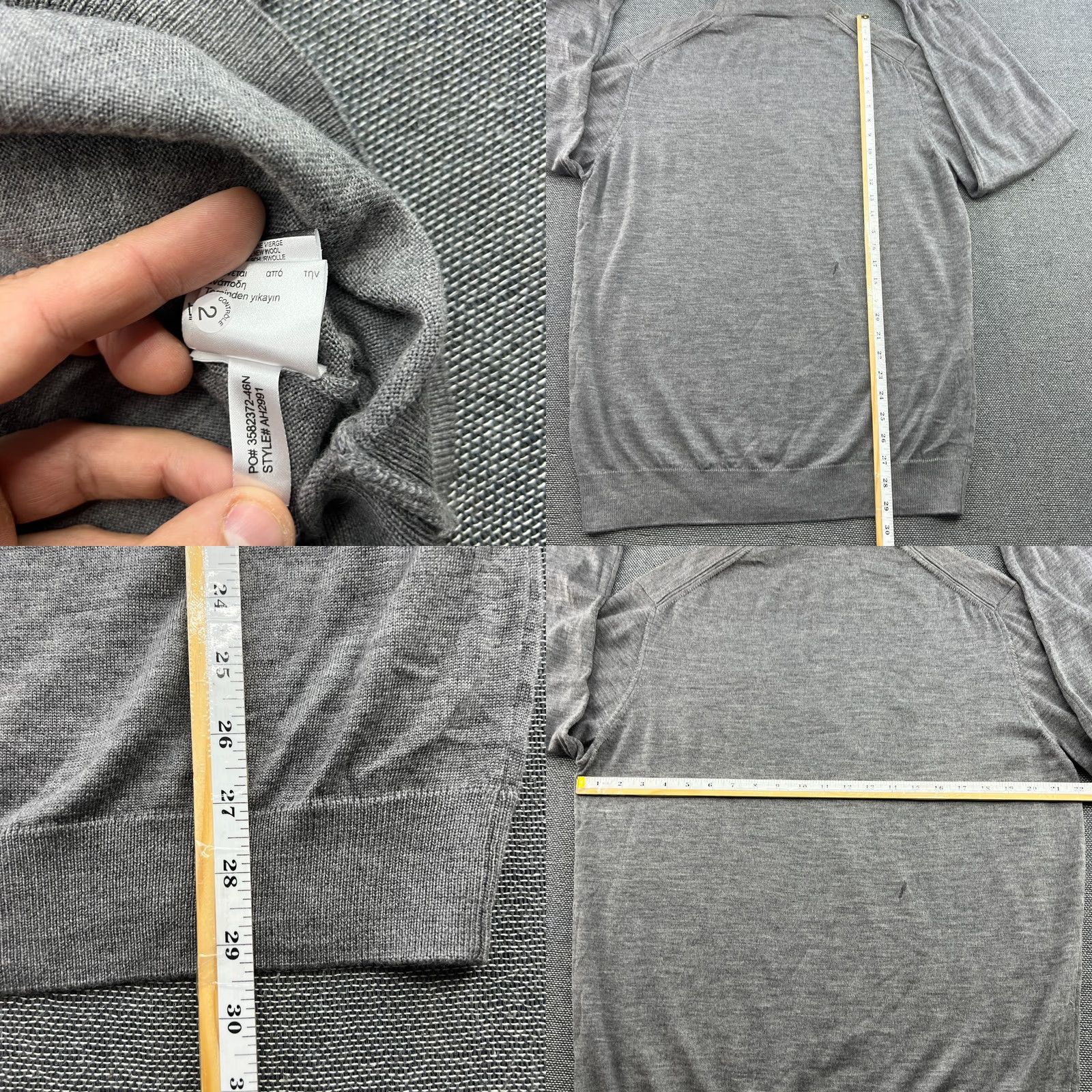 Lacoste Lacoste 100% Pure New Wool Jumper Mens 2XL Turtleneck Gray Pullover Woolmark Jumper Sweater Mens XXL Gray Woolmark Size US XXL / EU 58 / 5 - 8 Thumbnail